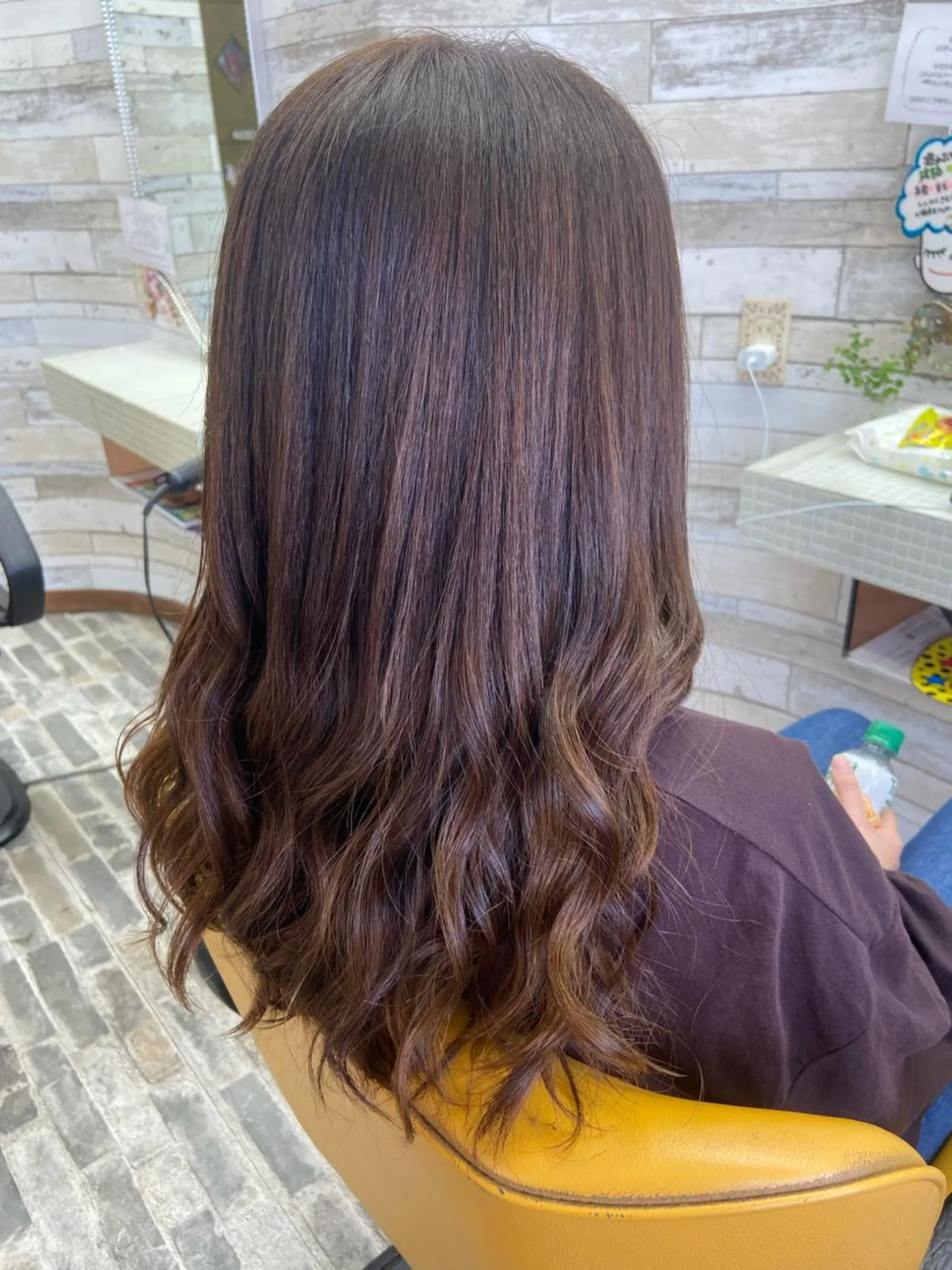 ロング カラー ブラウンカラー 大坪 拓斗のヘアスタイル