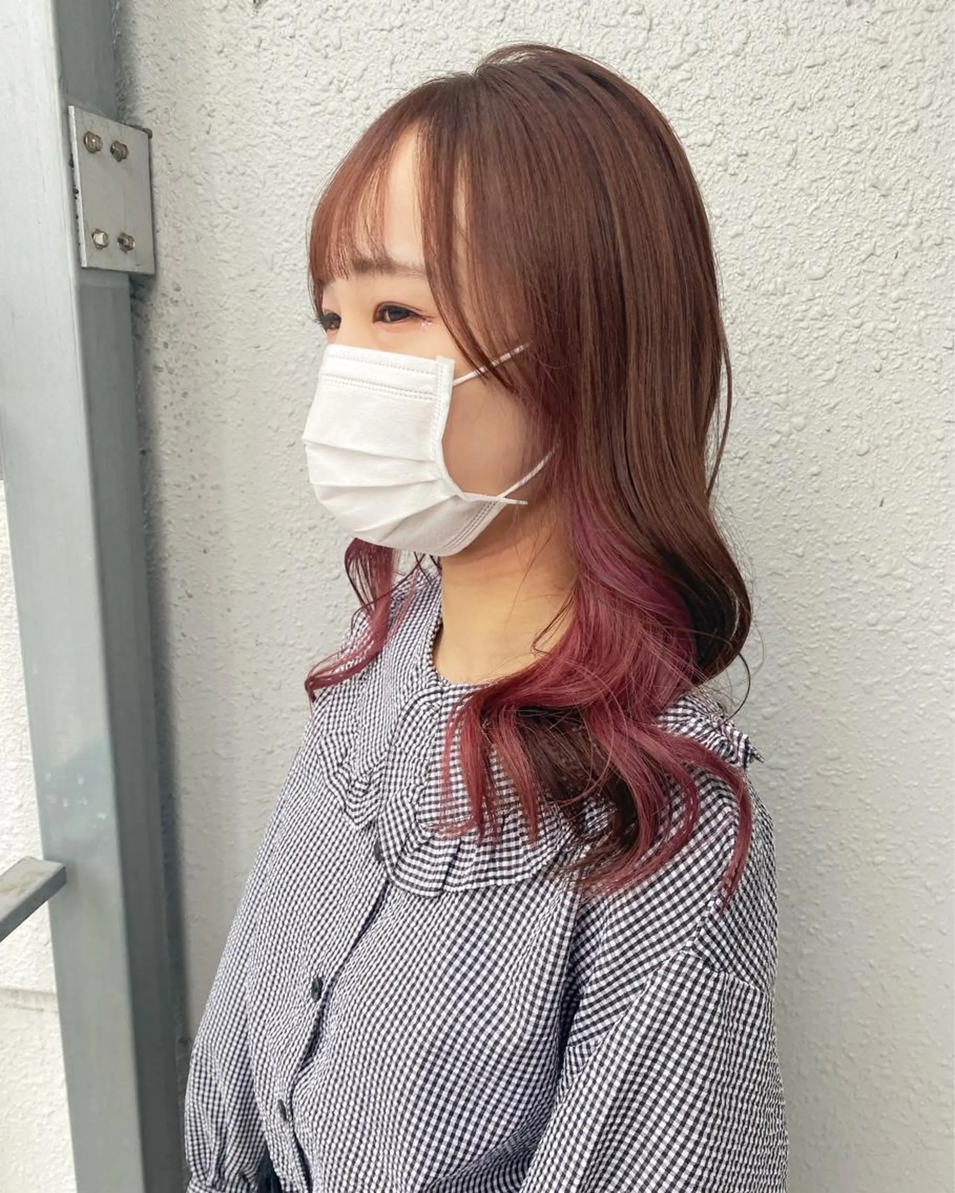 ロング カラー ブリーチ ケアブリーチ ヘアカラー トリートメント 後藤紗英/髪質改善 /オリーブベージュのヘアスタイル