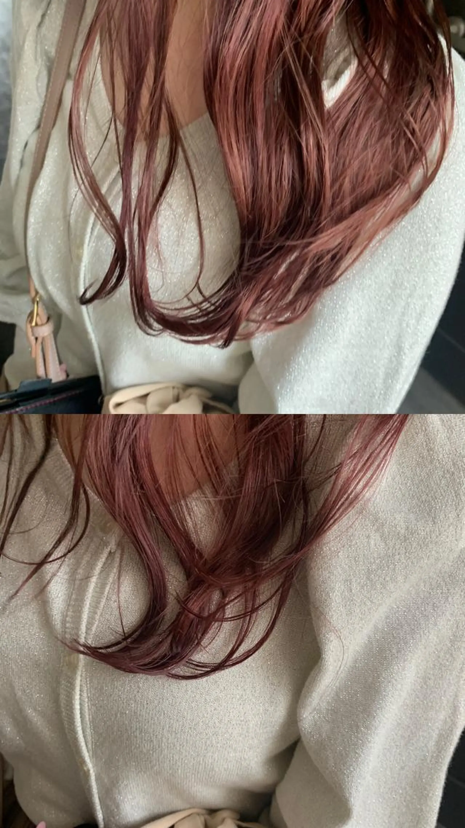 セミロング カラー ピンクカラー chouette/ 根本優希のヘアスタイル