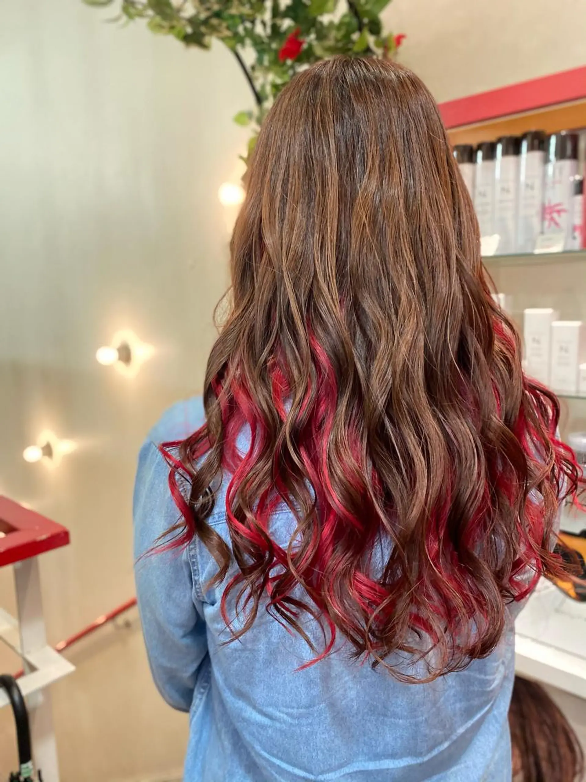 ロング ヘアカラー ゆぴ☾‪/推しカラー /ハイトーンのヘアスタイル