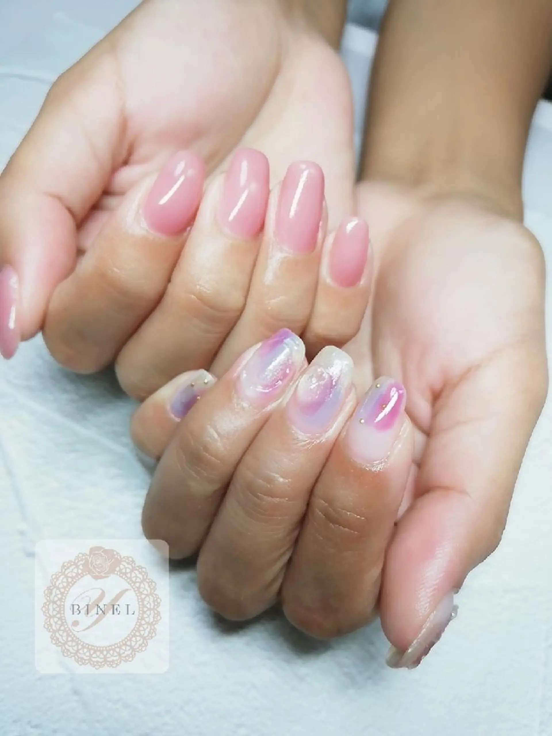 ネイル ニュアンスネイル ハンドネイル Nail Salon Y.BINELのネイルデザイン