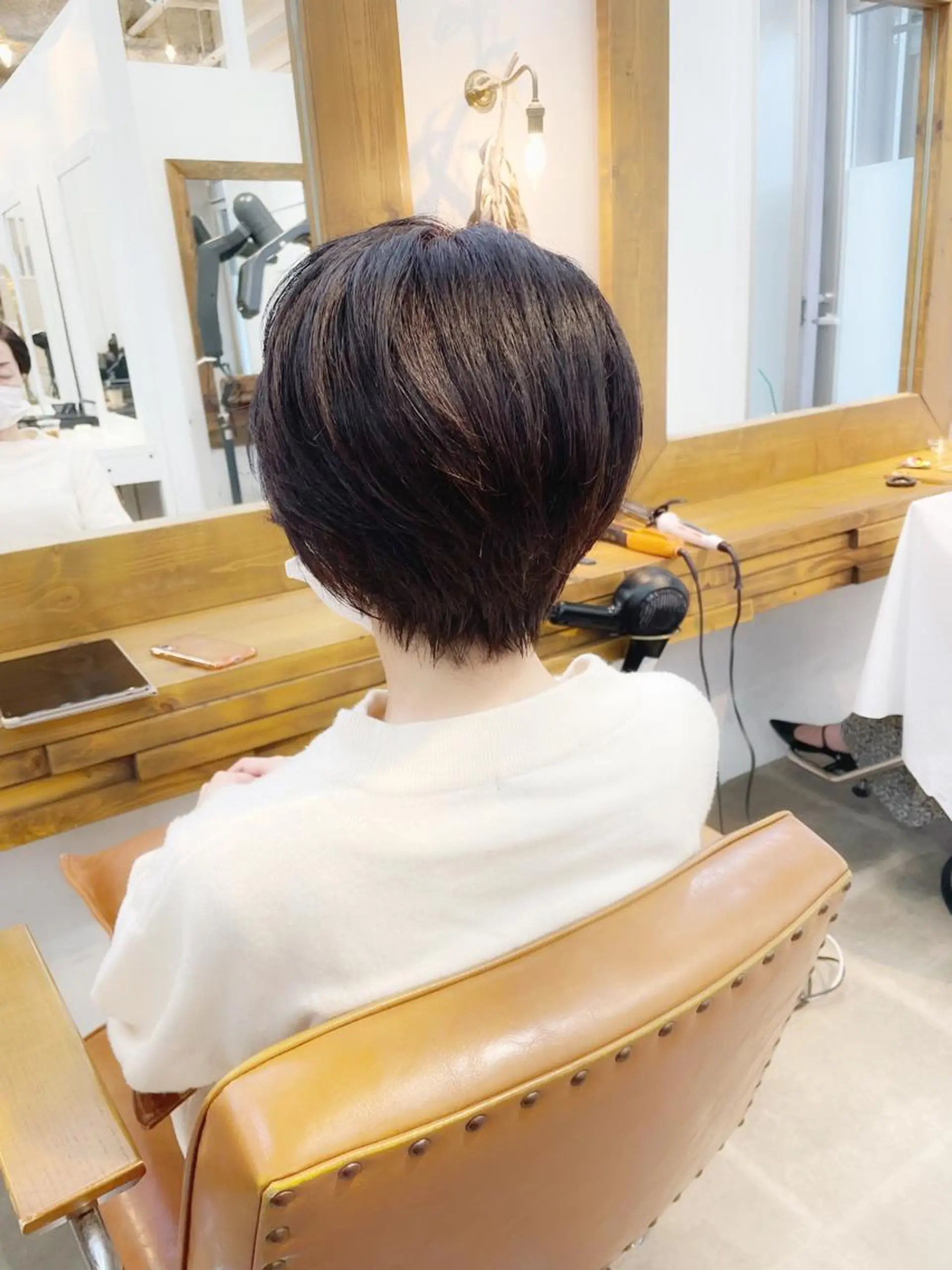 ショート カラー ショートボブ ハンサムショート ブリーチ ブリーチなしカラー ボブ 👑銀座ショート/ 絶壁補正/金子涼👑のヘアスタイル