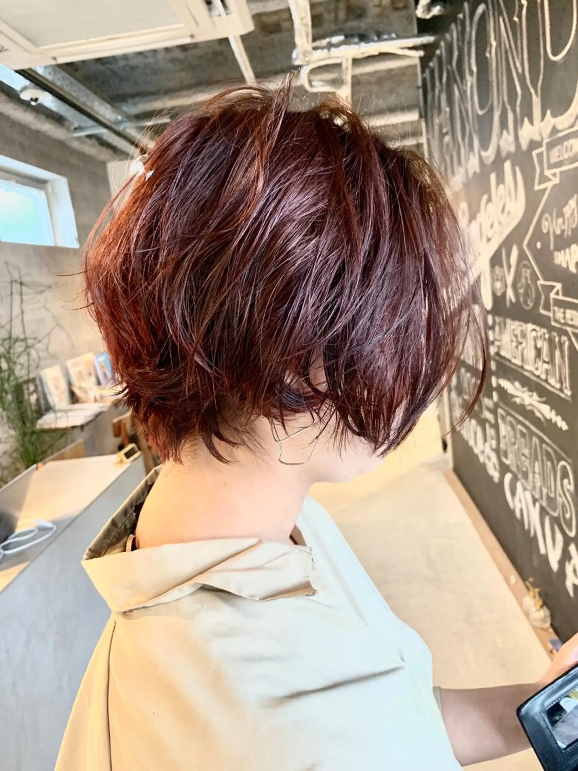 ショート カラー パーマ カット ヘアカラー パーマ トリートメント メンズヘア/レイヤー /ボブ山内春輝のヘアスタイル