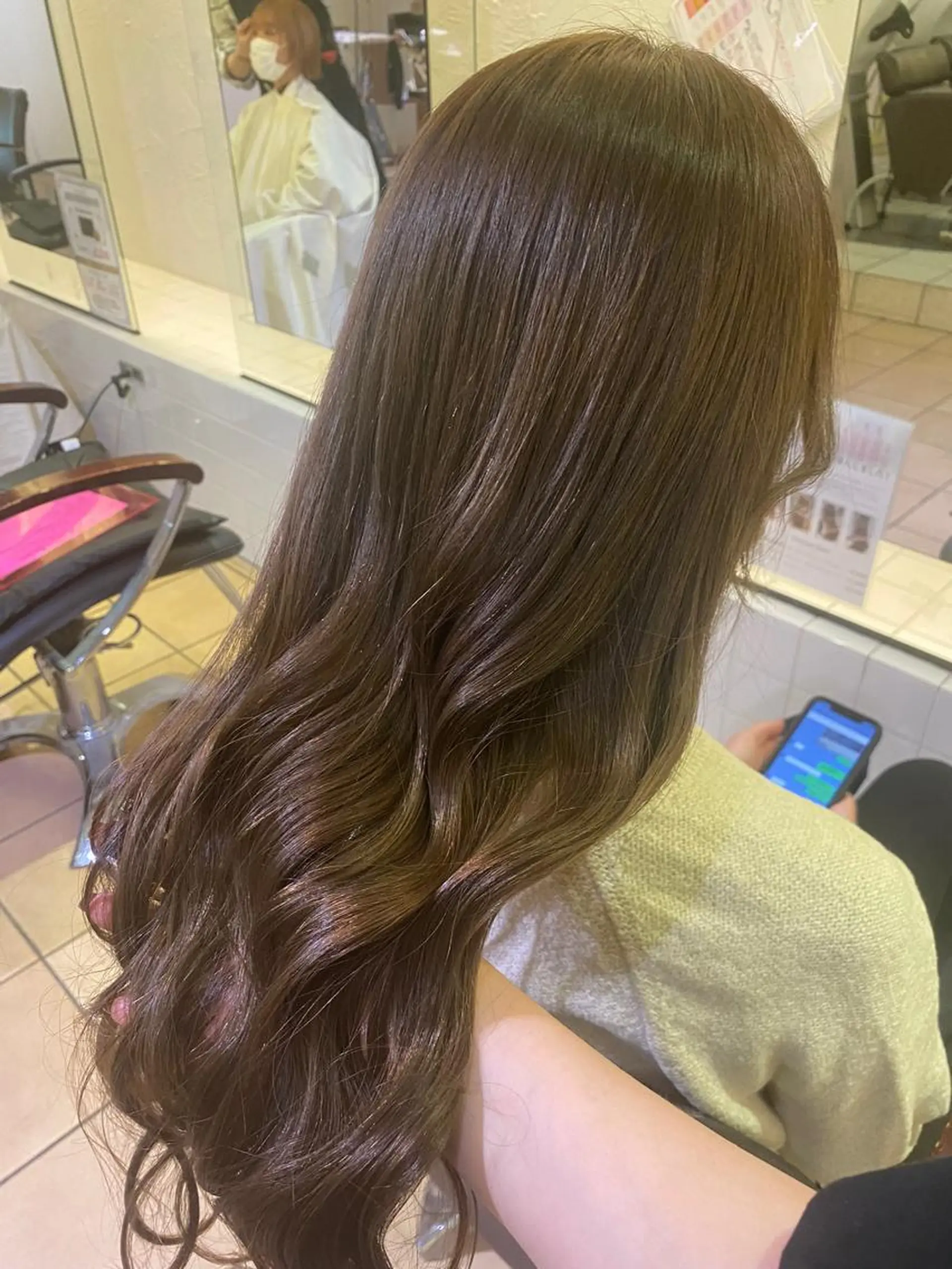 ロング カット ヘアカラー 西岡 あつみ/ 堀江美容室のヘアスタイル