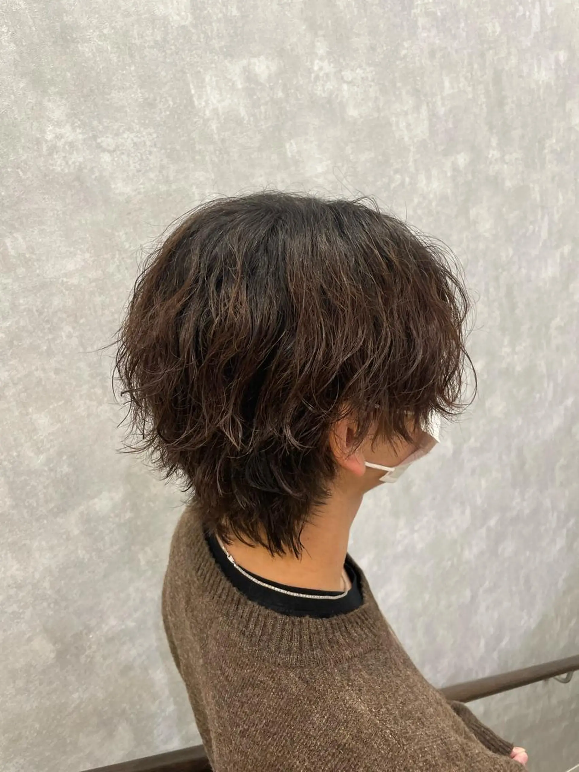 パーマ メンズ メンズパーマ 波巻きパーマ スパイラルパーマ 港南台短髪特化 フェザーパーマのヘアスタイル