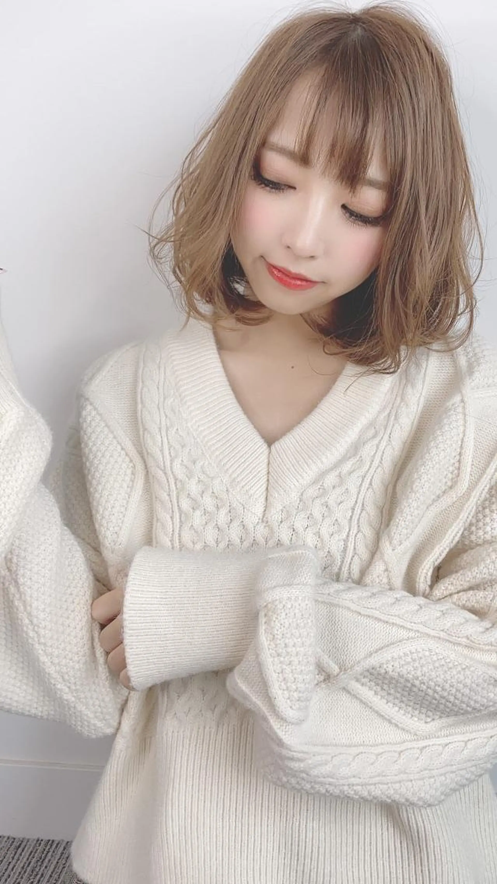 セミロング カラー ルービック 奈良のヘアスタイル