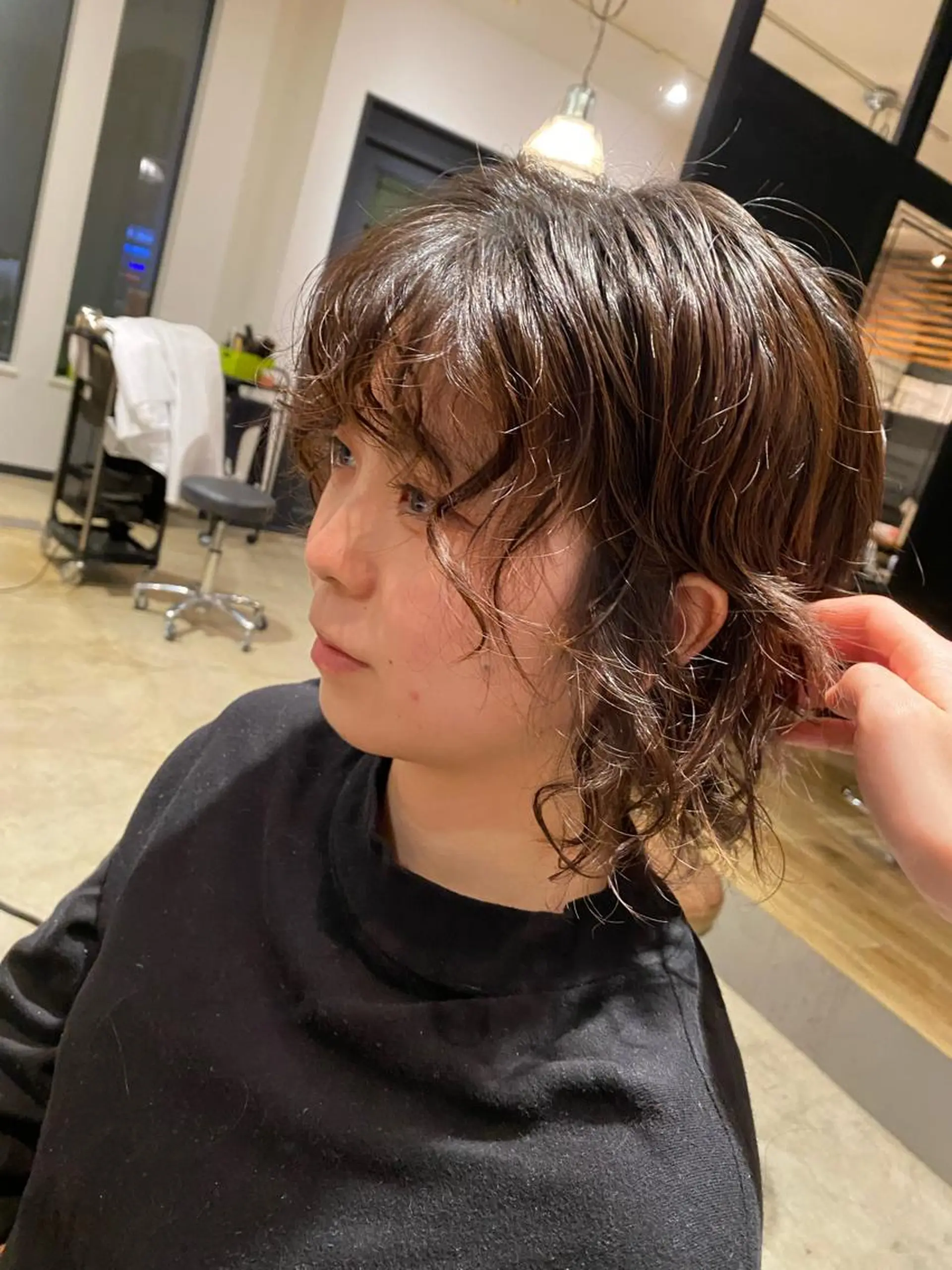 ショート パーマ 暖色艶カラー♥️ nagi♥️のヘアスタイル