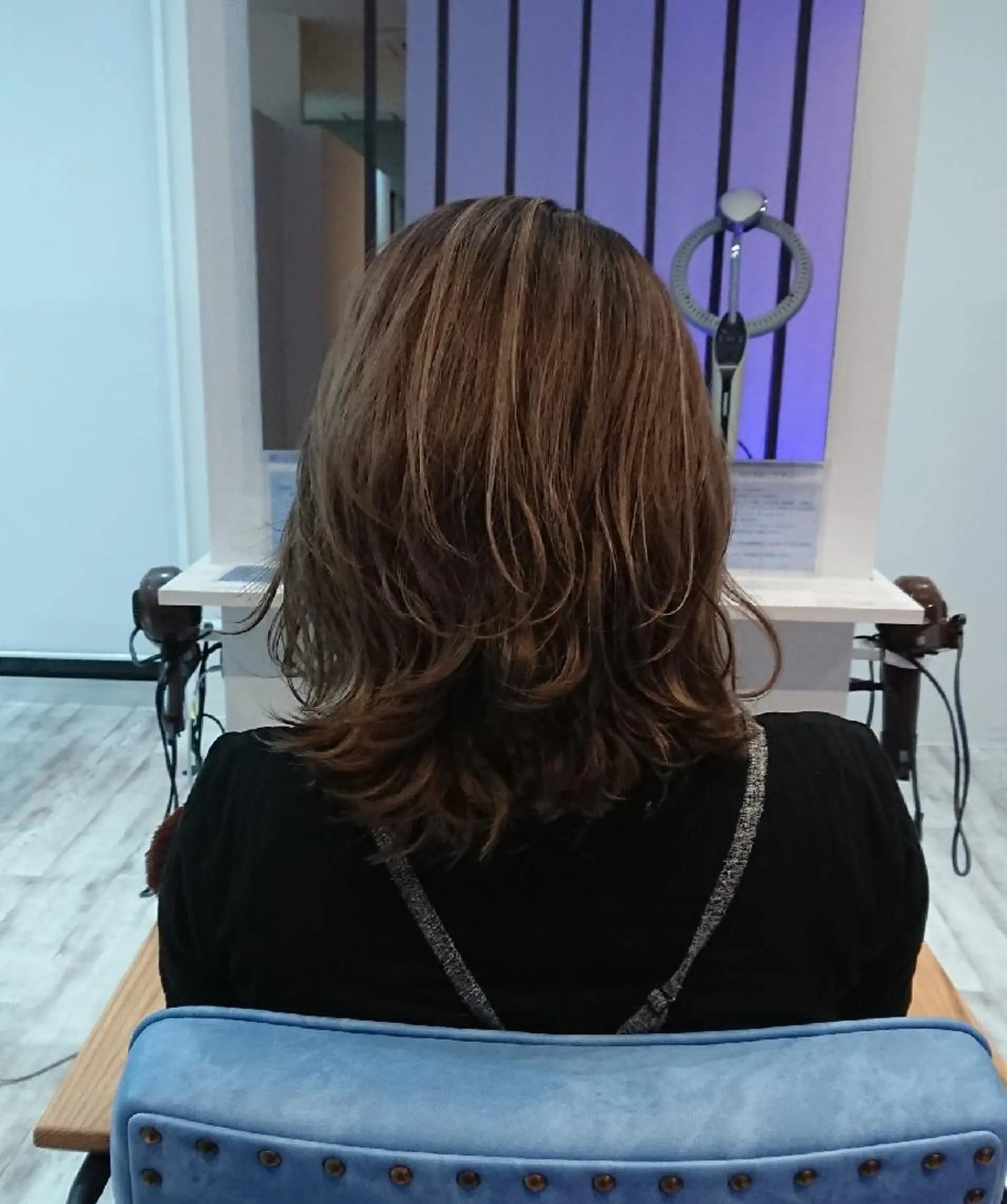 ミディアム カラー ヘアアレンジ 小林 伸行のヘアスタイル