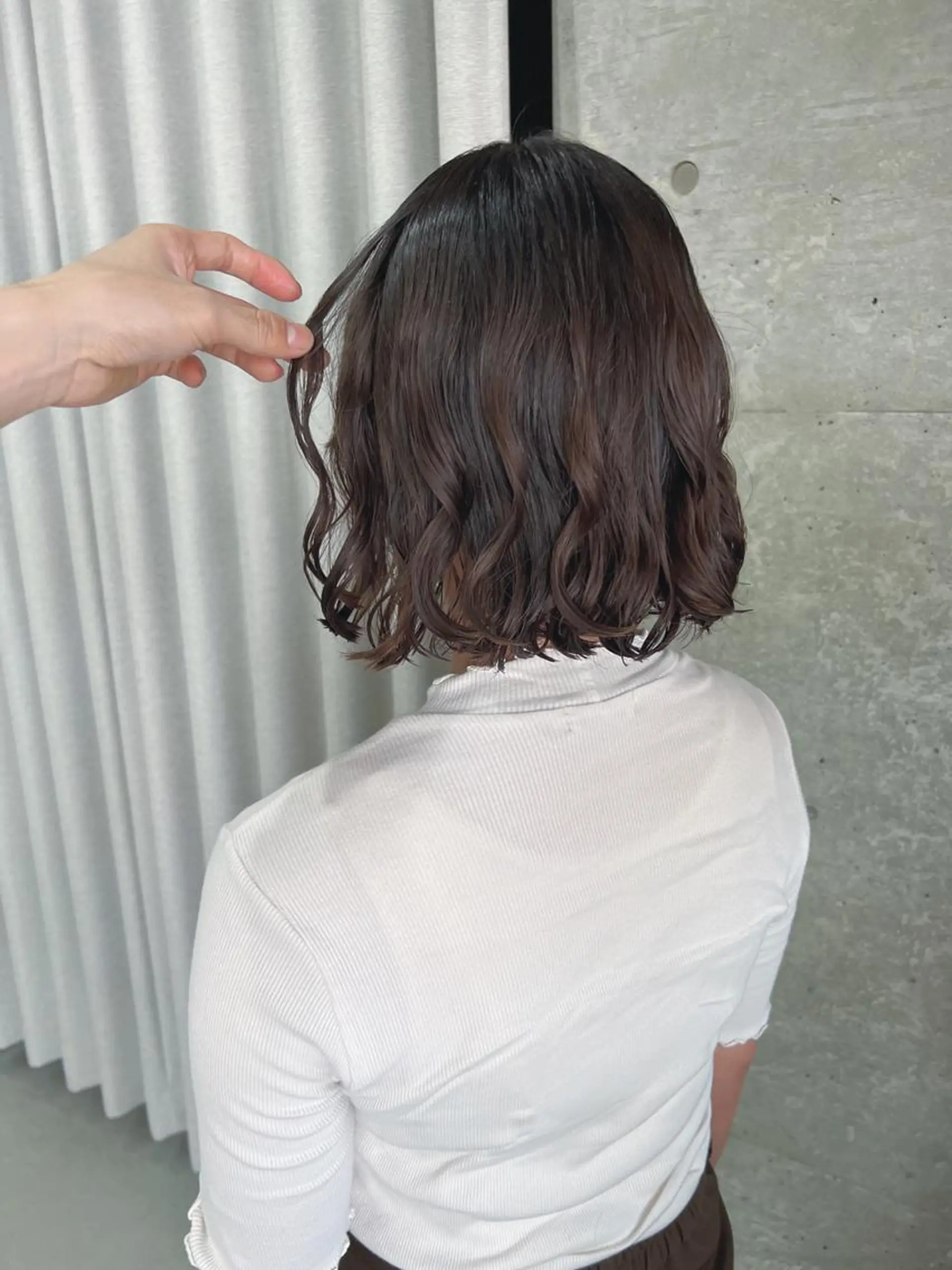 パーマ ボブパーマコテ巻き風 パーマNo1深江秀平のヘアスタイル