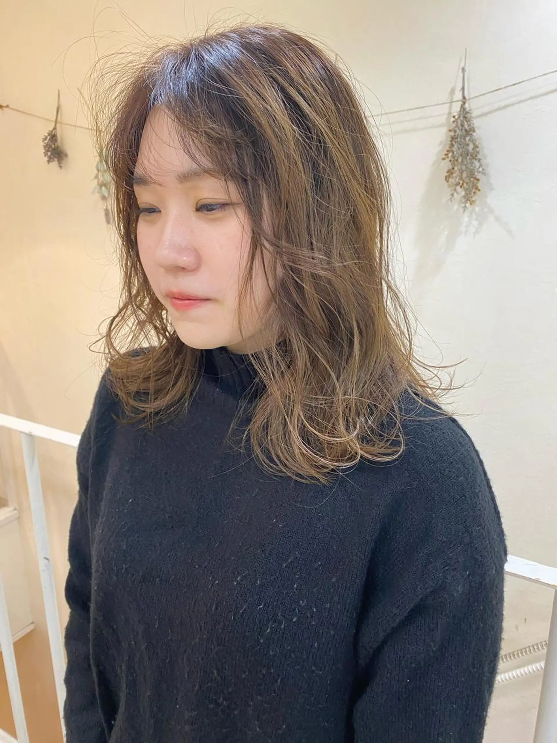 ロング カラー ベージュカラー グラデーションカラー 前竹 那生のヘアスタイル