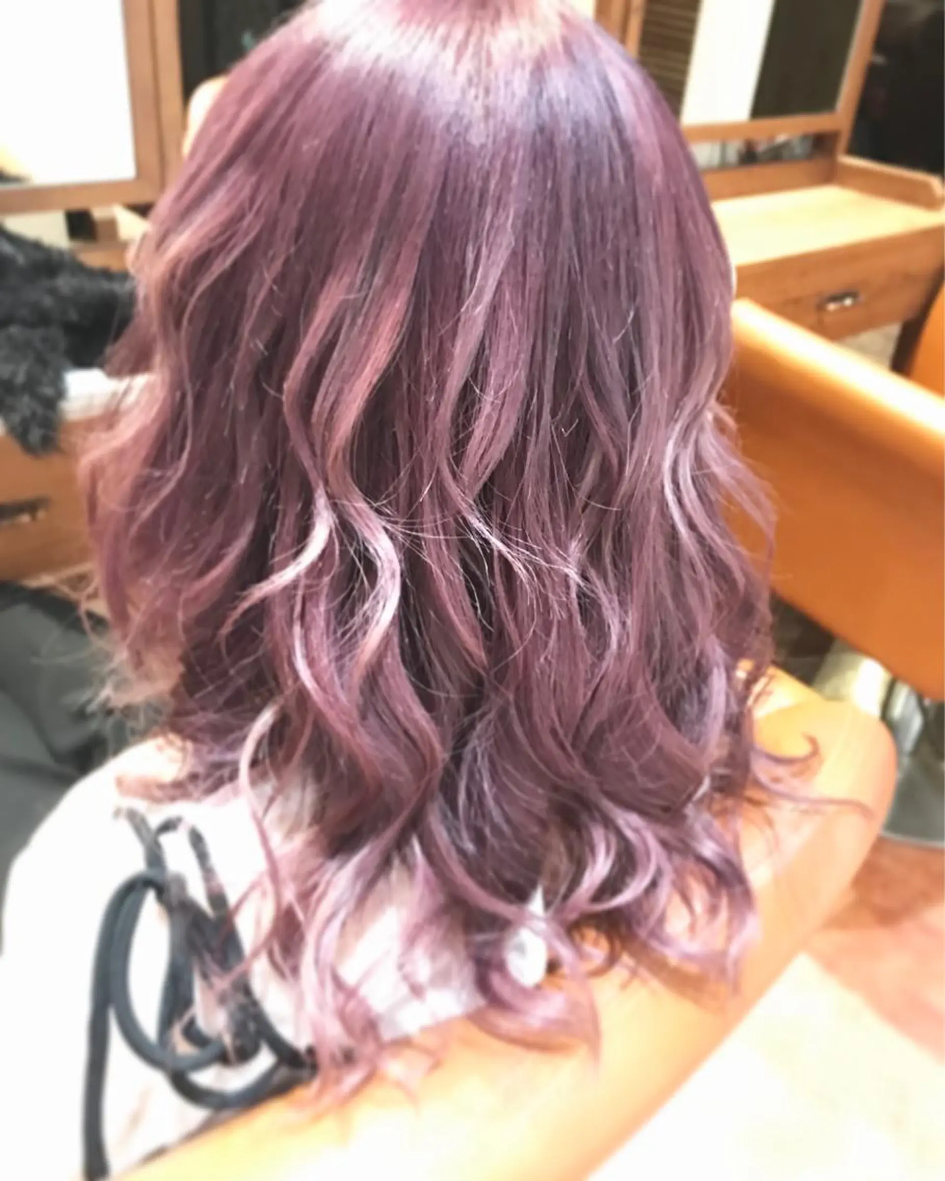 セミロング カラー パープルカラー kazufumi ..のヘアスタイル