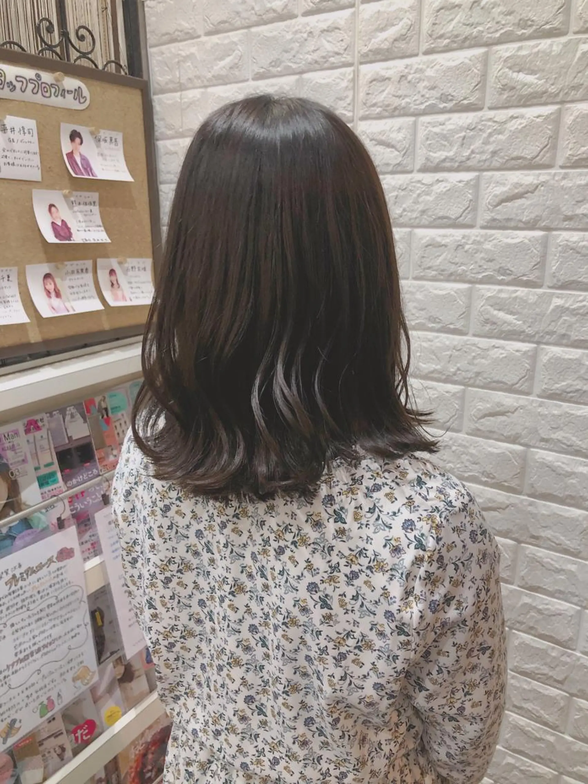 セミロング 外ハネヘア 韓国ヘア ♡tomimaのヘアスタイル