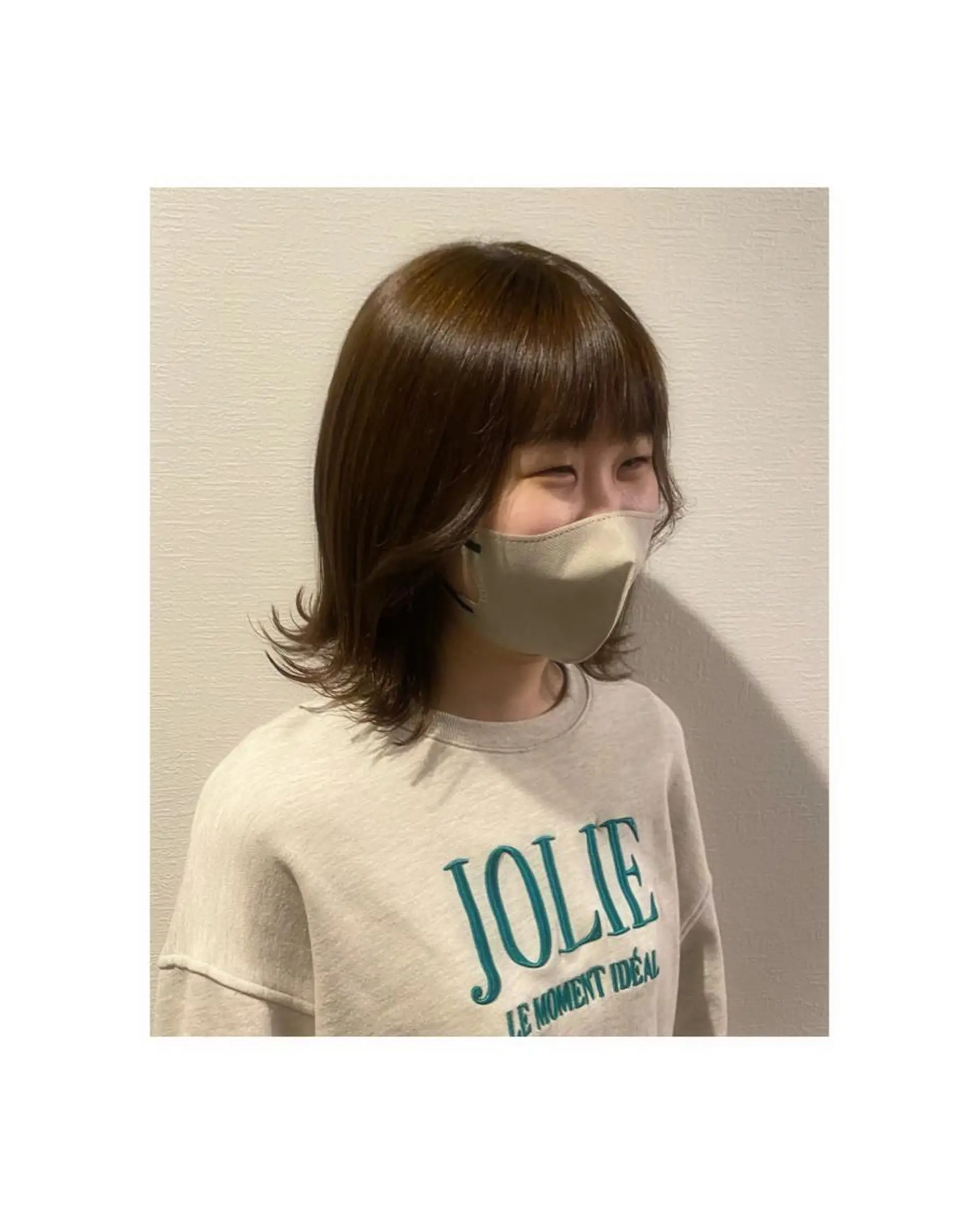 ミディアム カラー ヘアアレンジ 🎀レイヤーカット/ 艶カラー/ﾕｶ🎀のヘアスタイル
