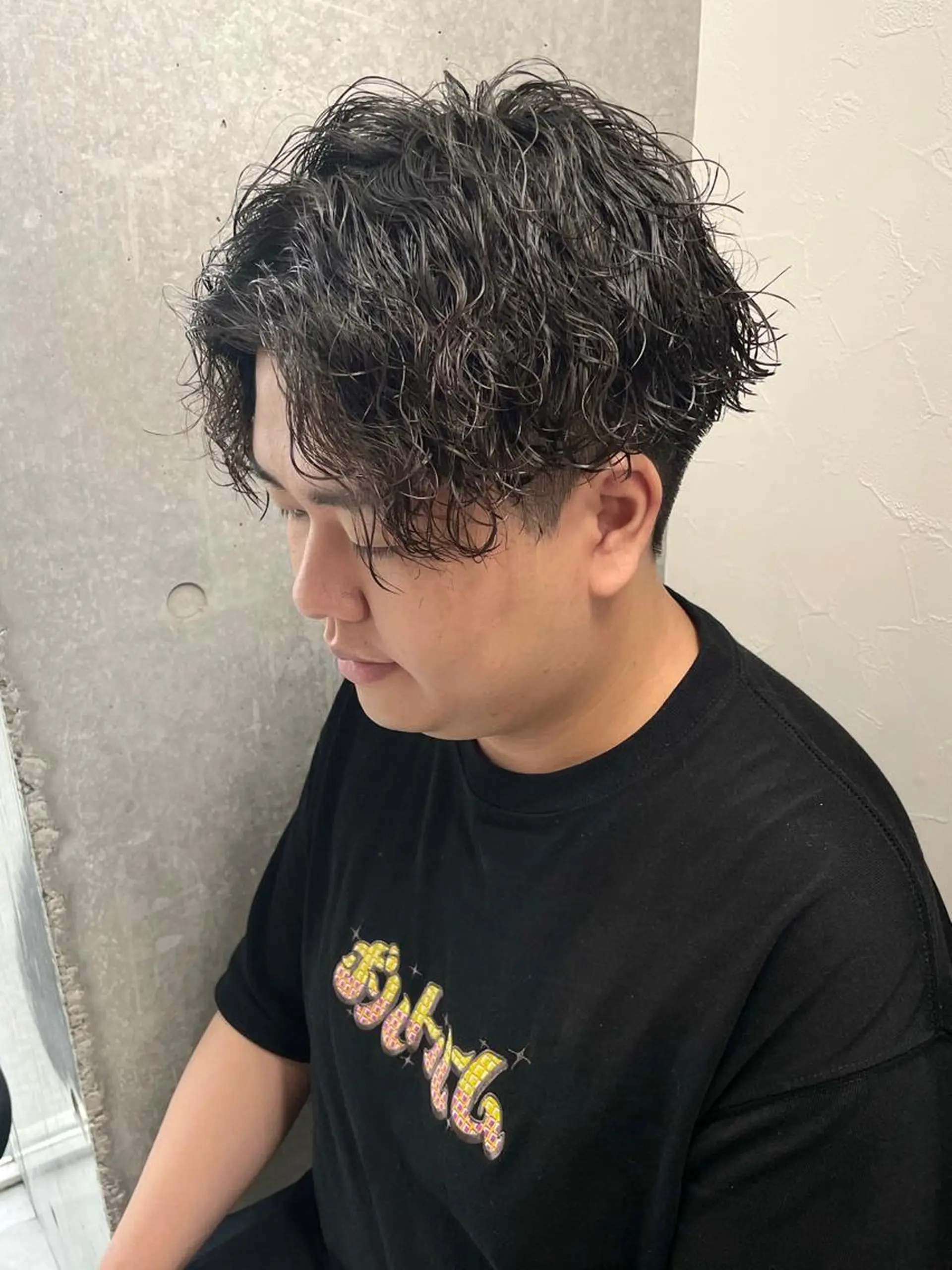 パーマ ヘアアレンジ メンズ メンズブリーチ メンズハイライト メンズインナーカラー メンズパーマ ボブ カット パーマ トリートメント 🌷FUKA🌷 まろやかハイトーンのヘアスタイル