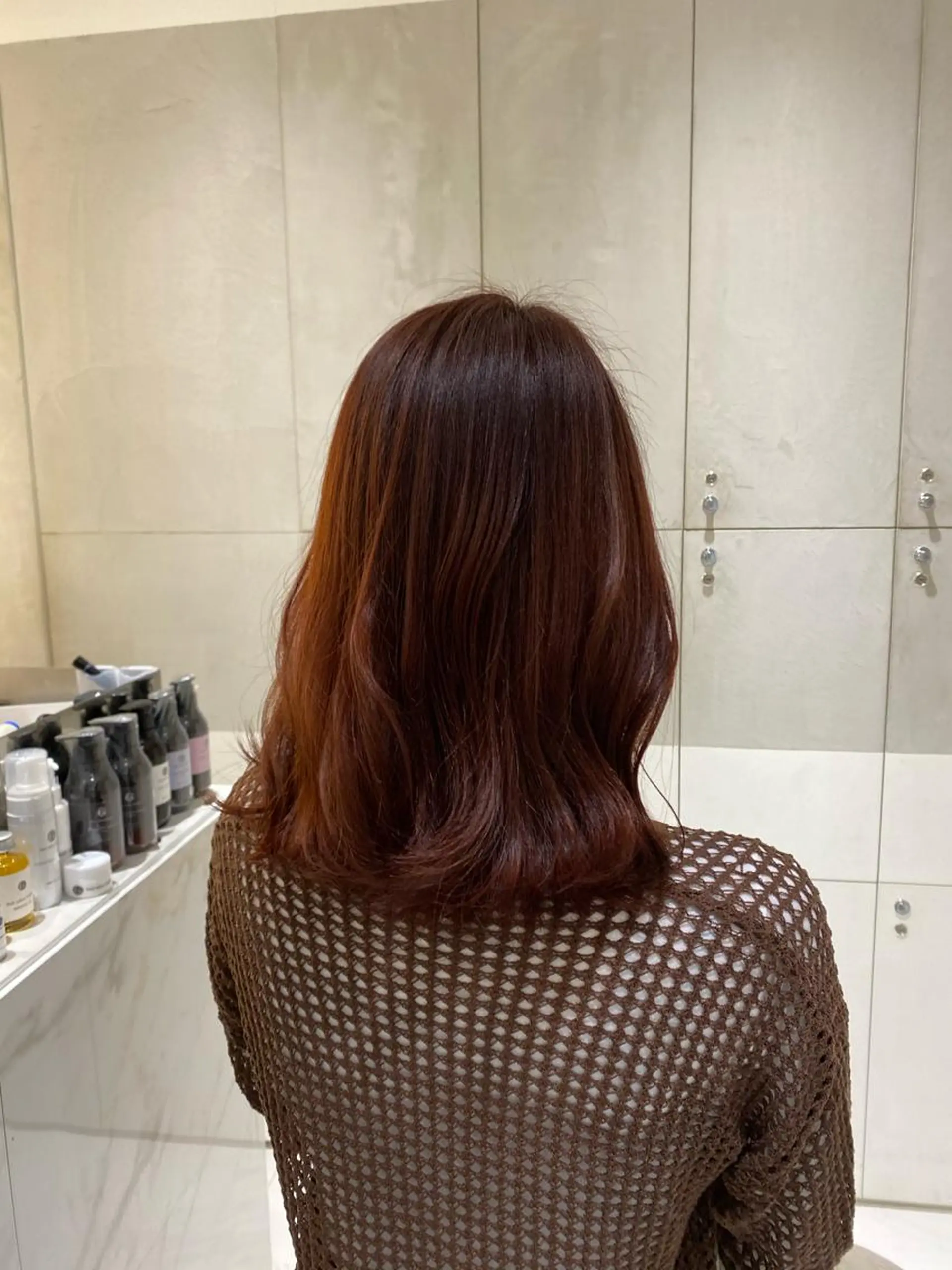 ミディアム カラー ヘアカラー トリートメント ヘアセット ナチュラル/韓国💎 haruka 💎のヘアスタイル