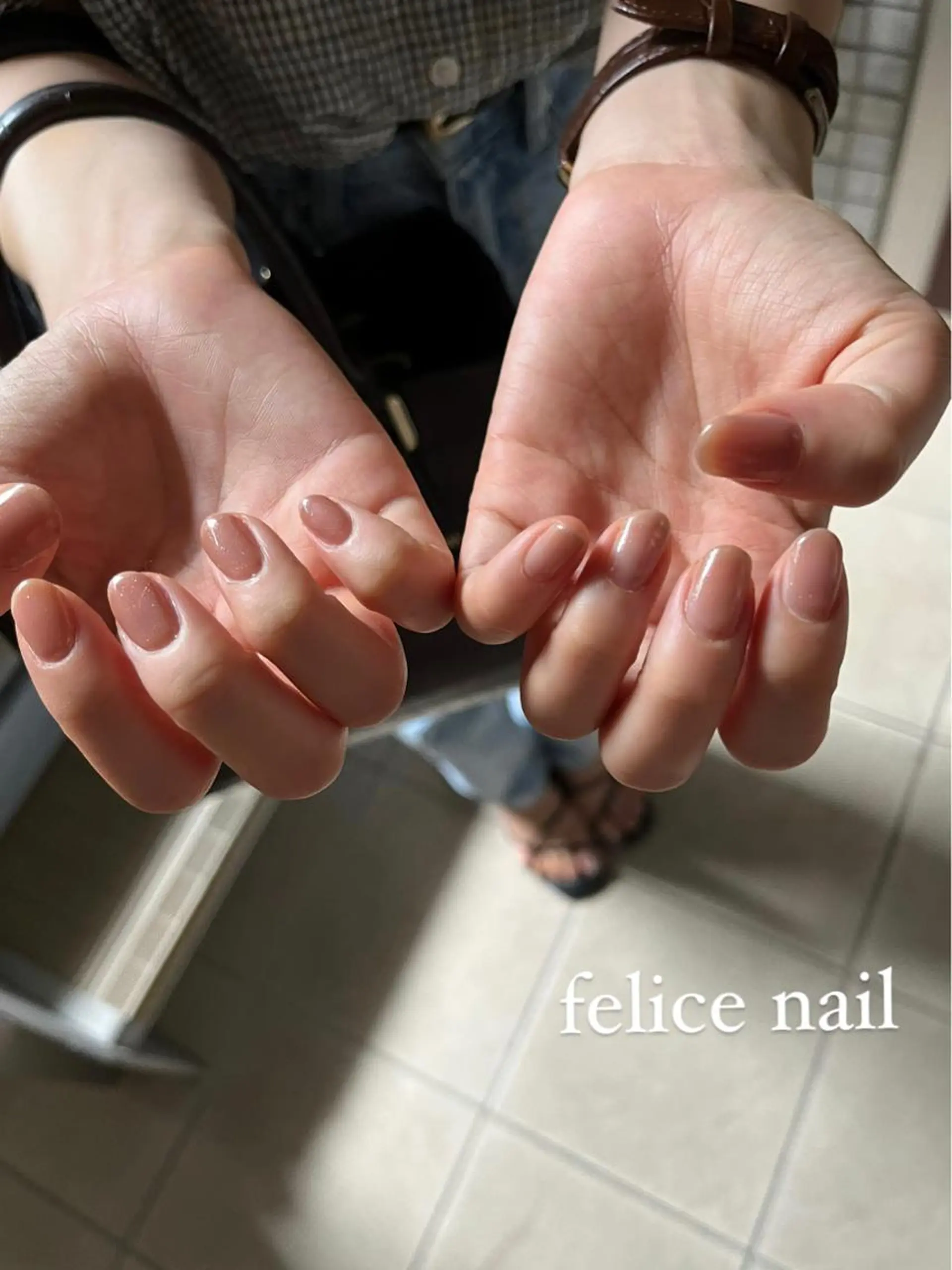 ネイル ラメ(グリッター) ワンカラーネイル felice nailのネイルデザイン