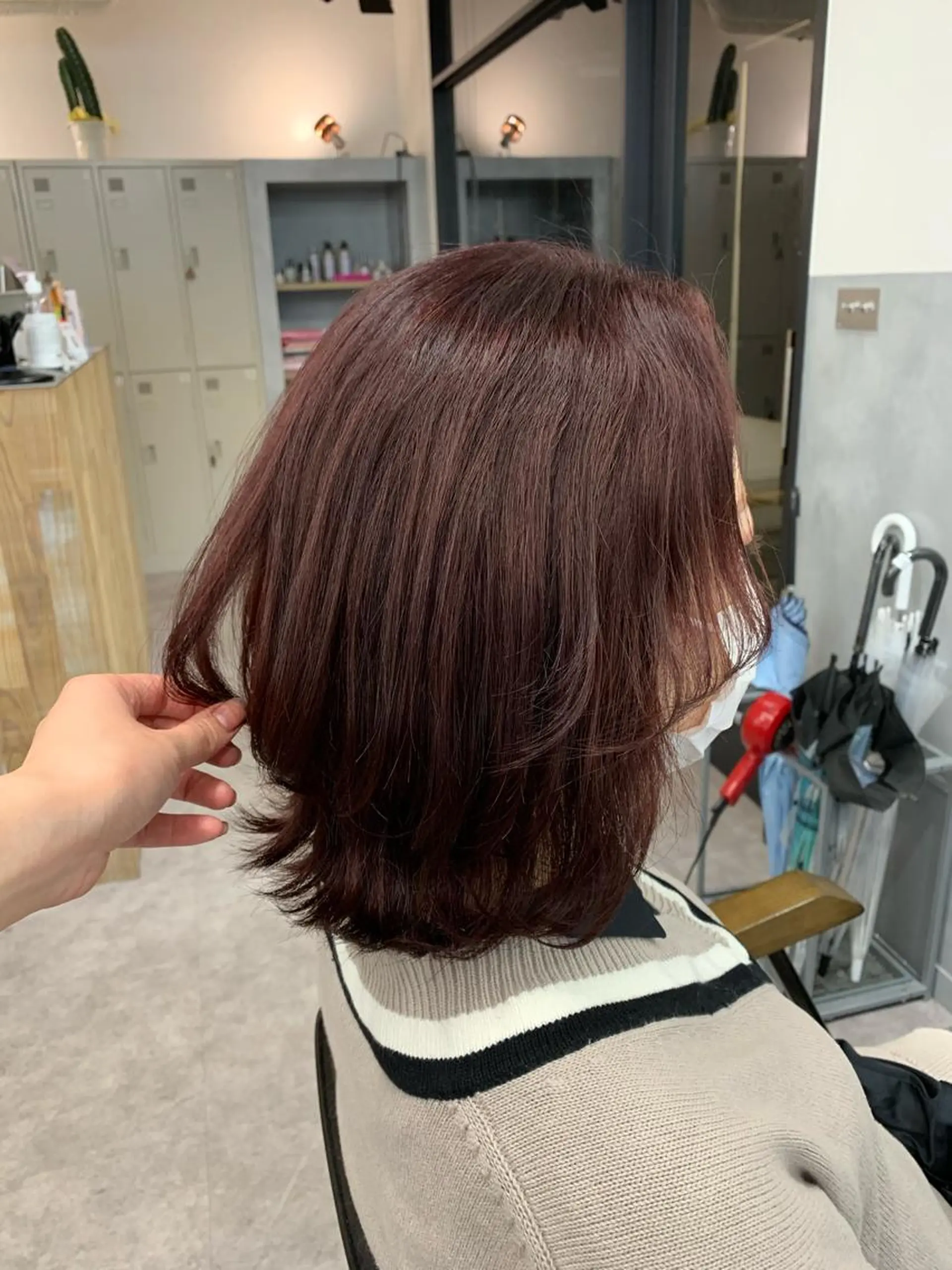 ミディアム カラー 🥀韓国ヘア🥀 宮津真菜のヘアスタイル