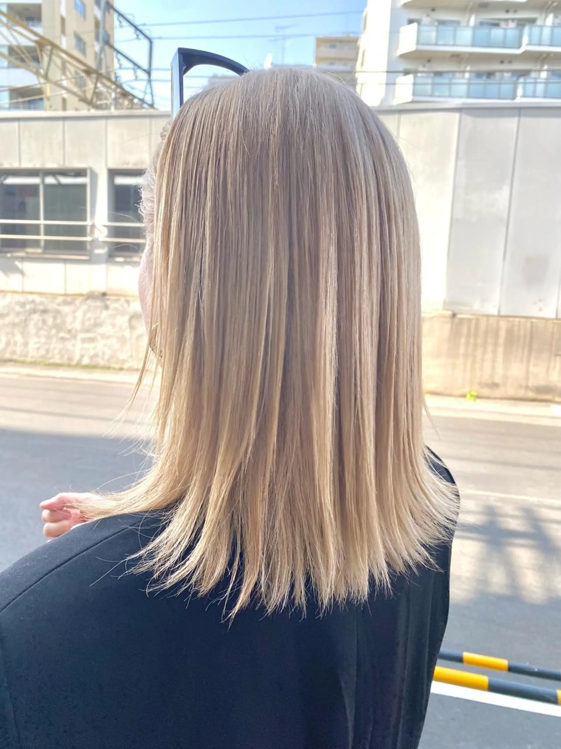 ミディアム カラー ダブルカラー ヘアカラー 小島 凜のヘアスタイル