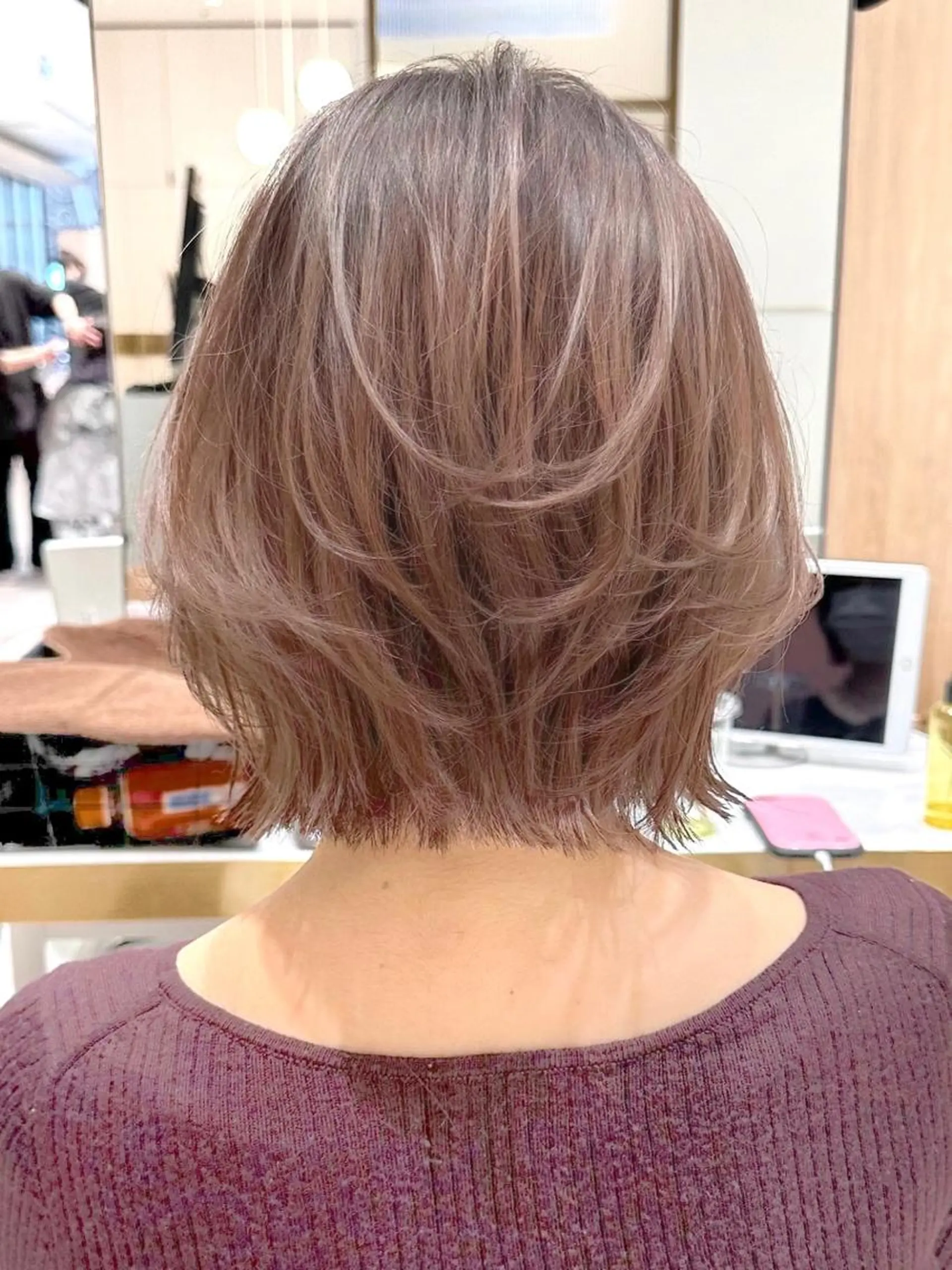 ミディアム カラー パーマ ヘアアレンジ レイヤーカット/ボブ /縮毛矯正✨大輝のヘアスタイル