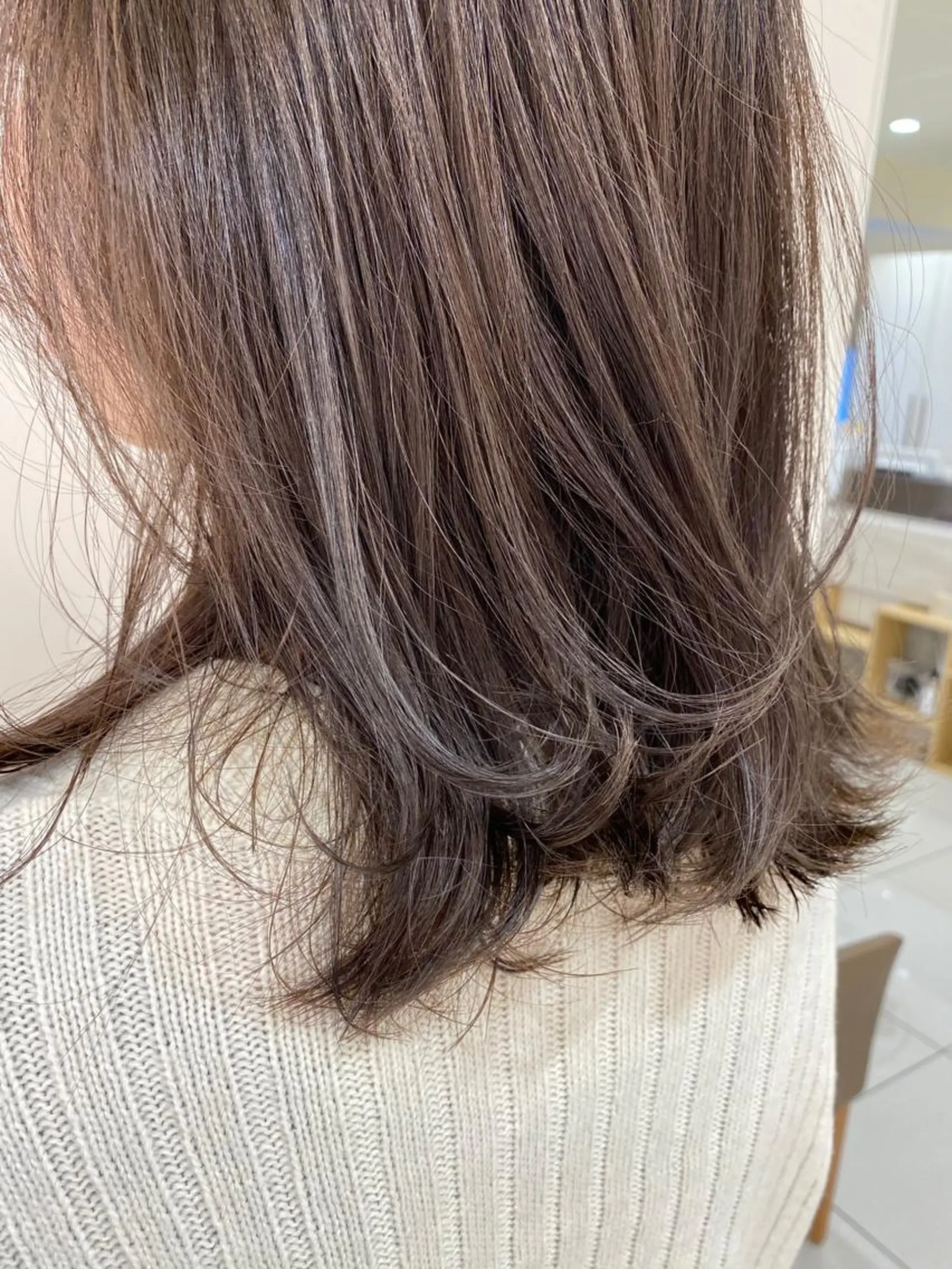 ミディアム カラー パーマ ヘアアレンジ マツエク・マツパ 💎耳ツボジュエリー ×銀座美容室💎のヘアスタイル