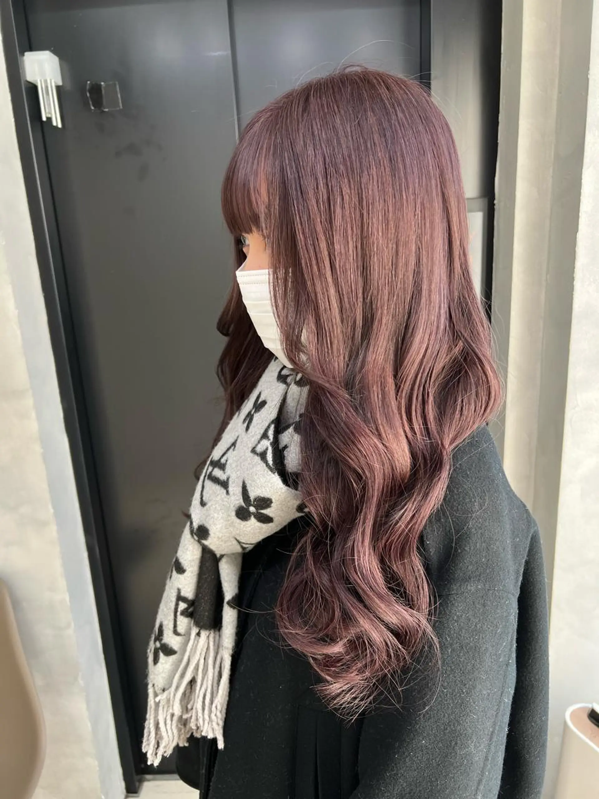 ロング カラー ヘアアレンジ シールエクステ アディクシーカラー アッシュ バレイヤージュ ベージュカラー カット エクステ ar+ ❤︎ maiのヘアスタイル