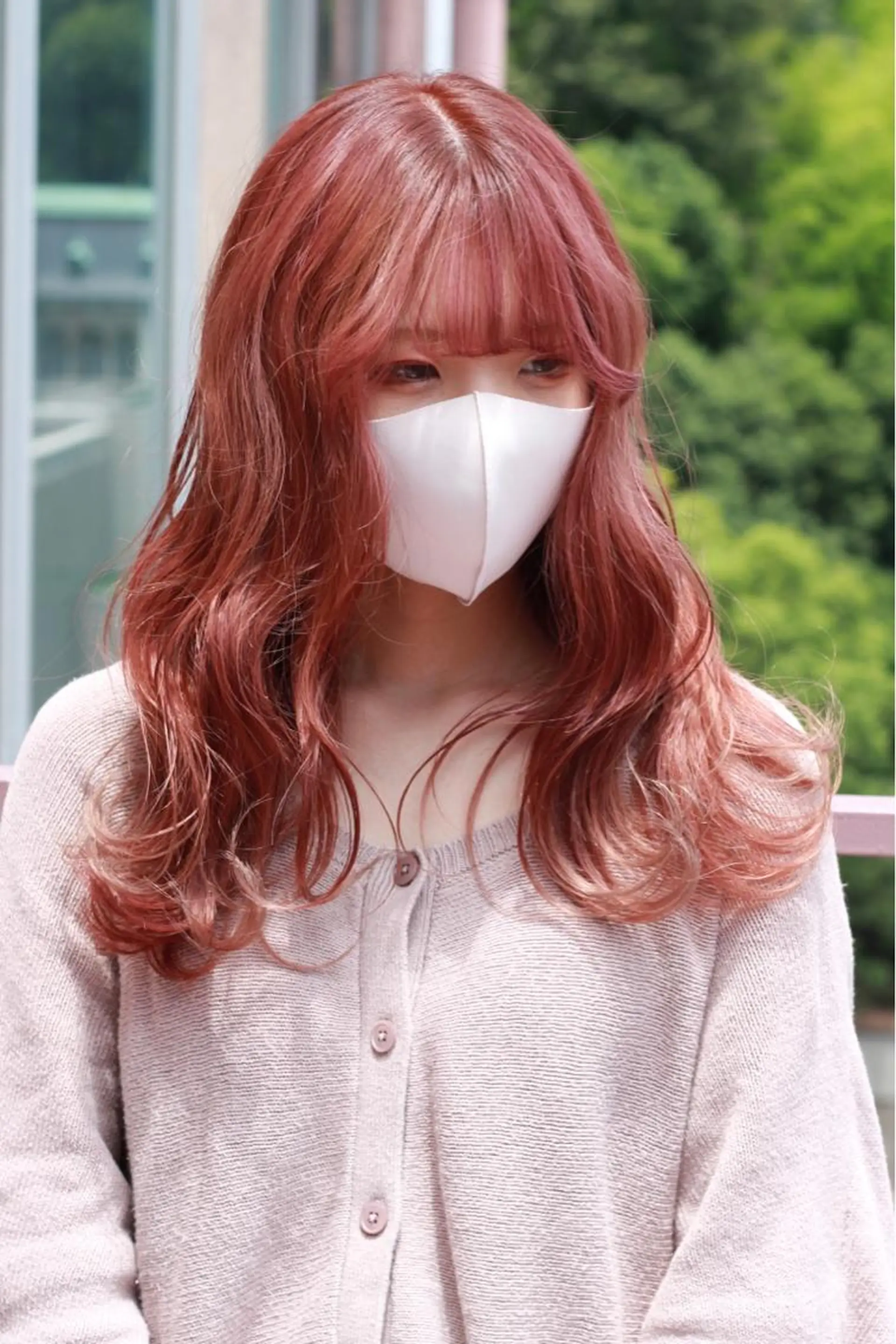 セミロング カラー ベージュカラー ピンクカラー ピンクベージュ ヘアカラー Viage （ビアージュ）のヘアスタイル