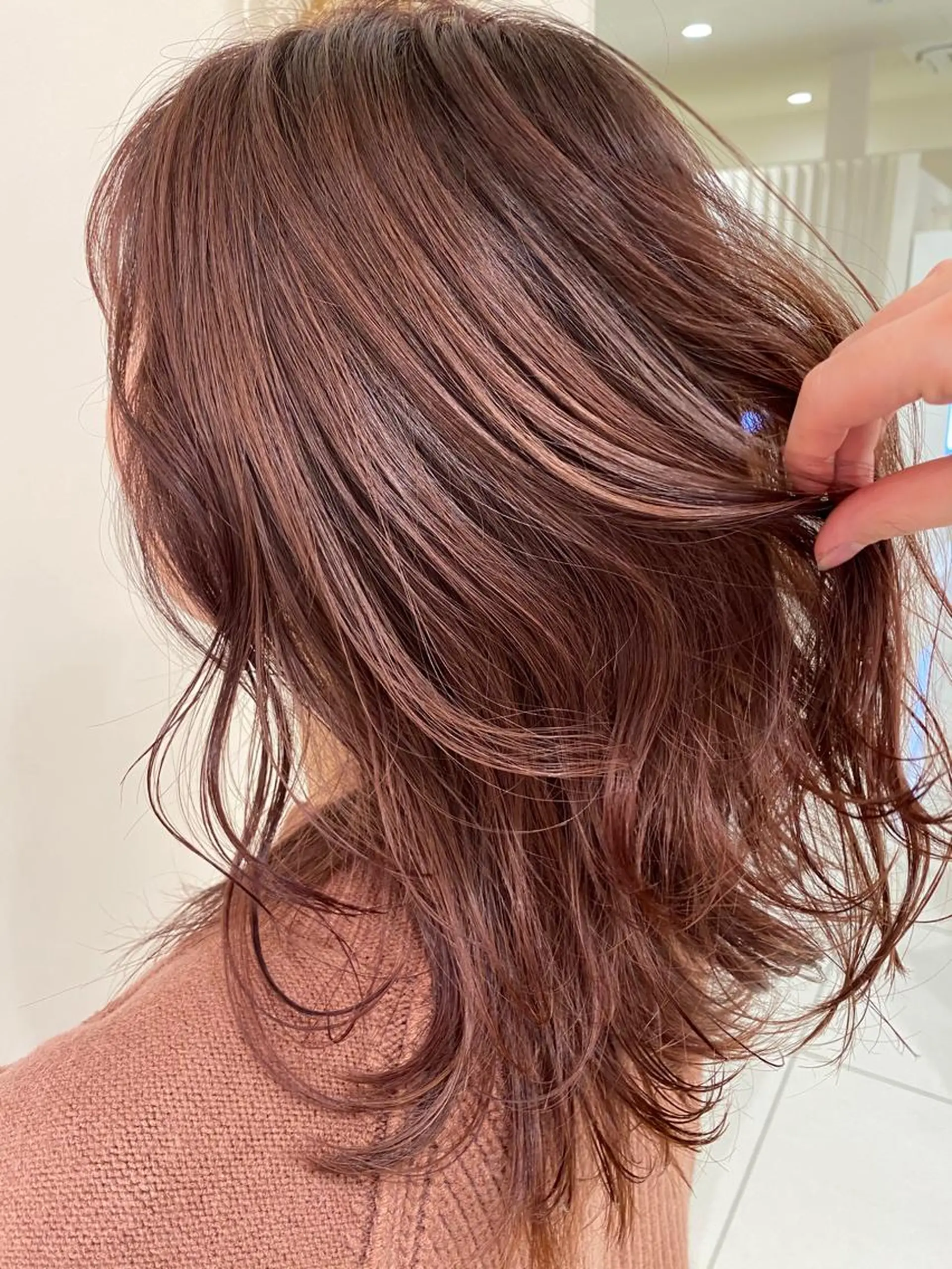 セミロング カラー パーマ ヘアアレンジ マツエク・マツパ 💎耳ツボジュエリー ×銀座美容室💎のヘアスタイル