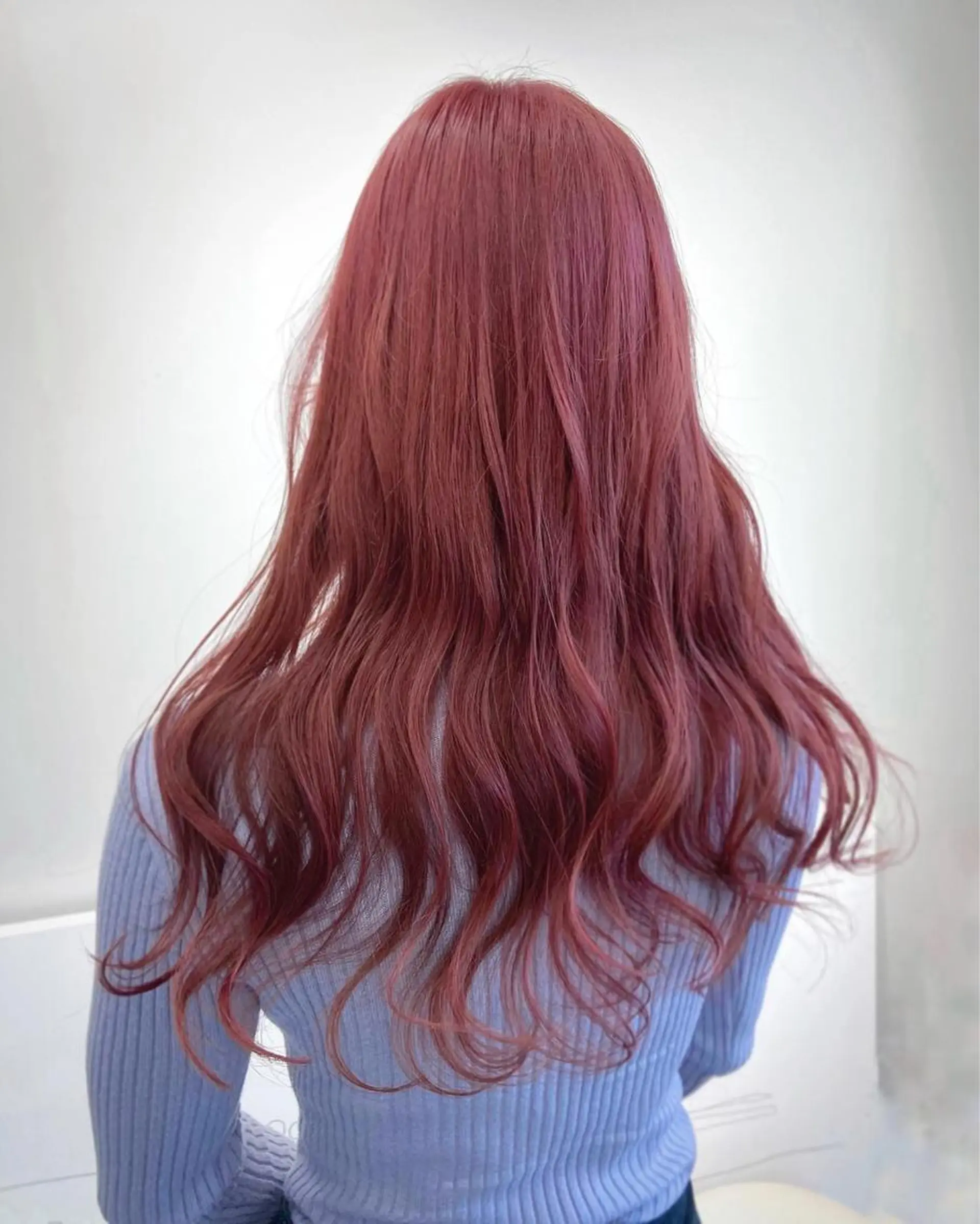 ロング カラー ブリーチ ダブルカラー ピンクカラー カット ヘアカラー 縮毛矯正 髪質改善×艶髪 🤍amane🤍のヘアスタイル