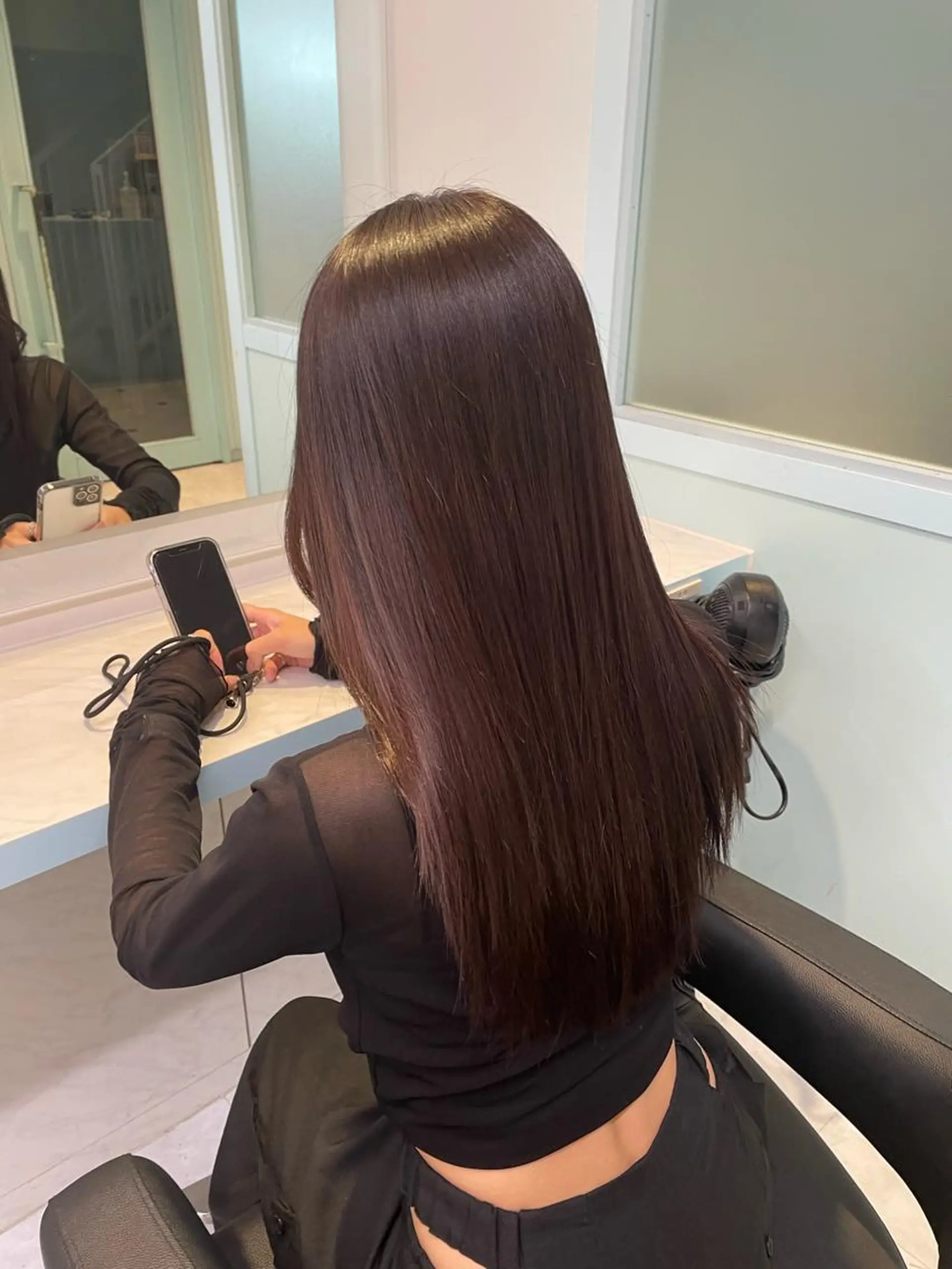 ロング ヘアカラー トリートメント 髪質改善/美髪矯正 艶髪/Takutoのヘアスタイル