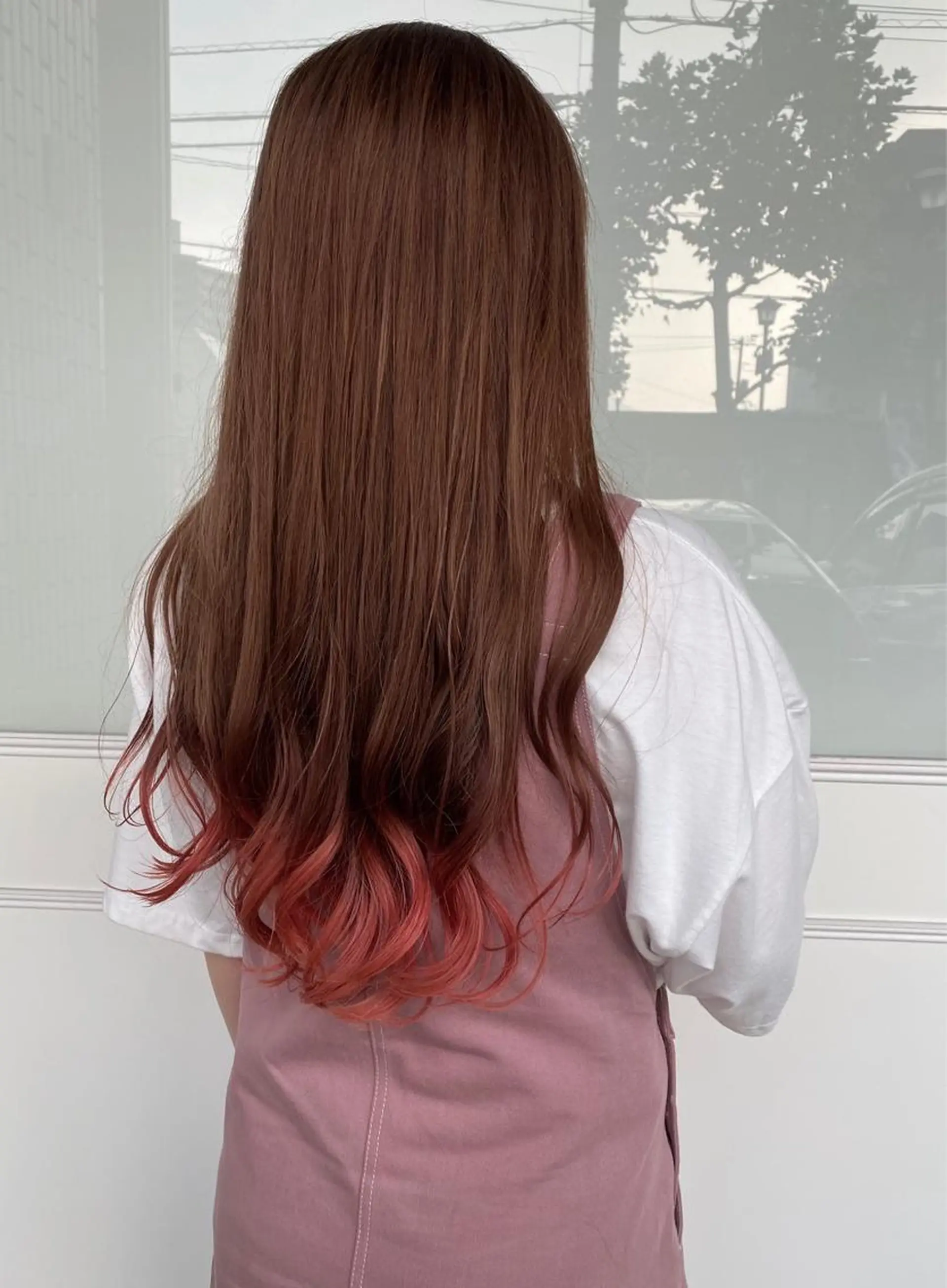 ロング カラー 杉田 健太のヘアスタイル