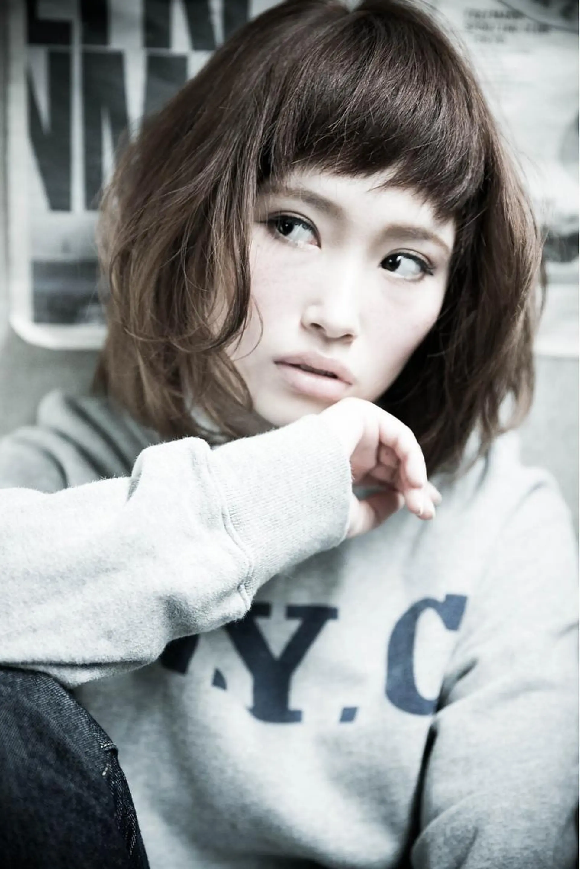 ミディアム 髪質改善、縮毛矯正 店長浅野太郎のヘアスタイル