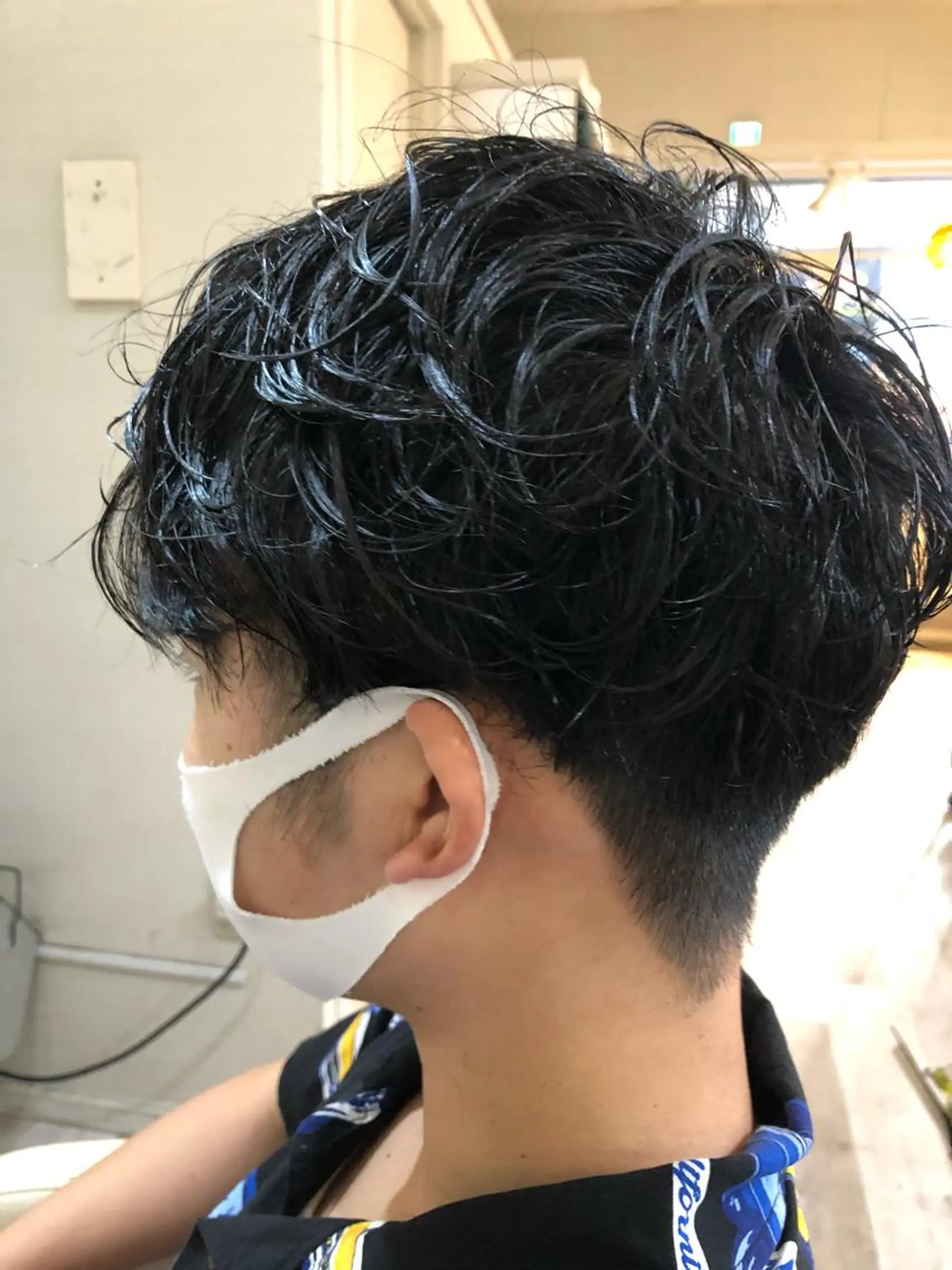 ショート パーマ メンズ メンズパーマ カラー職人 なかもと たつひろのヘアスタイル