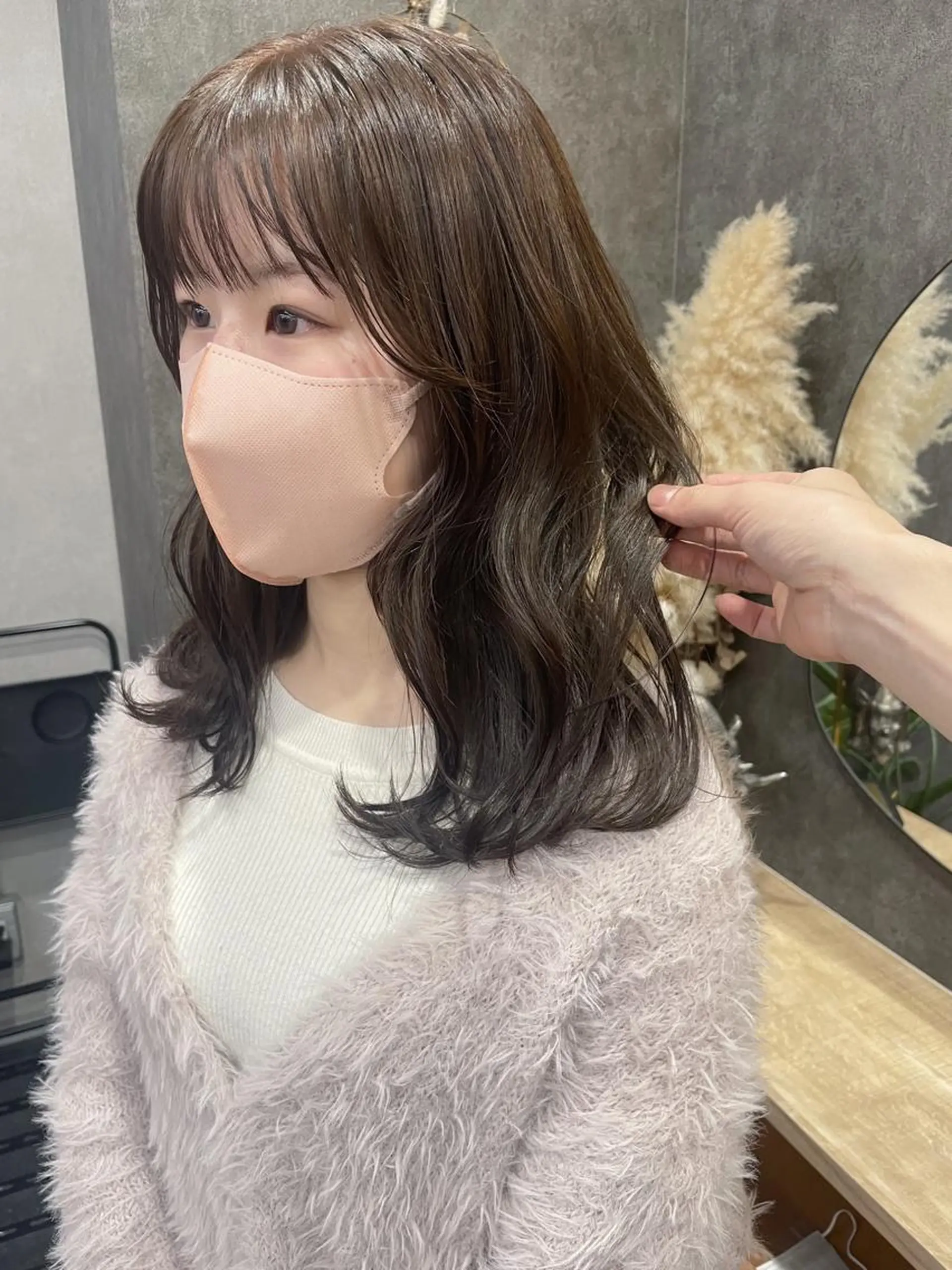 ミディアム カラー いなみね はるきのヘアスタイル