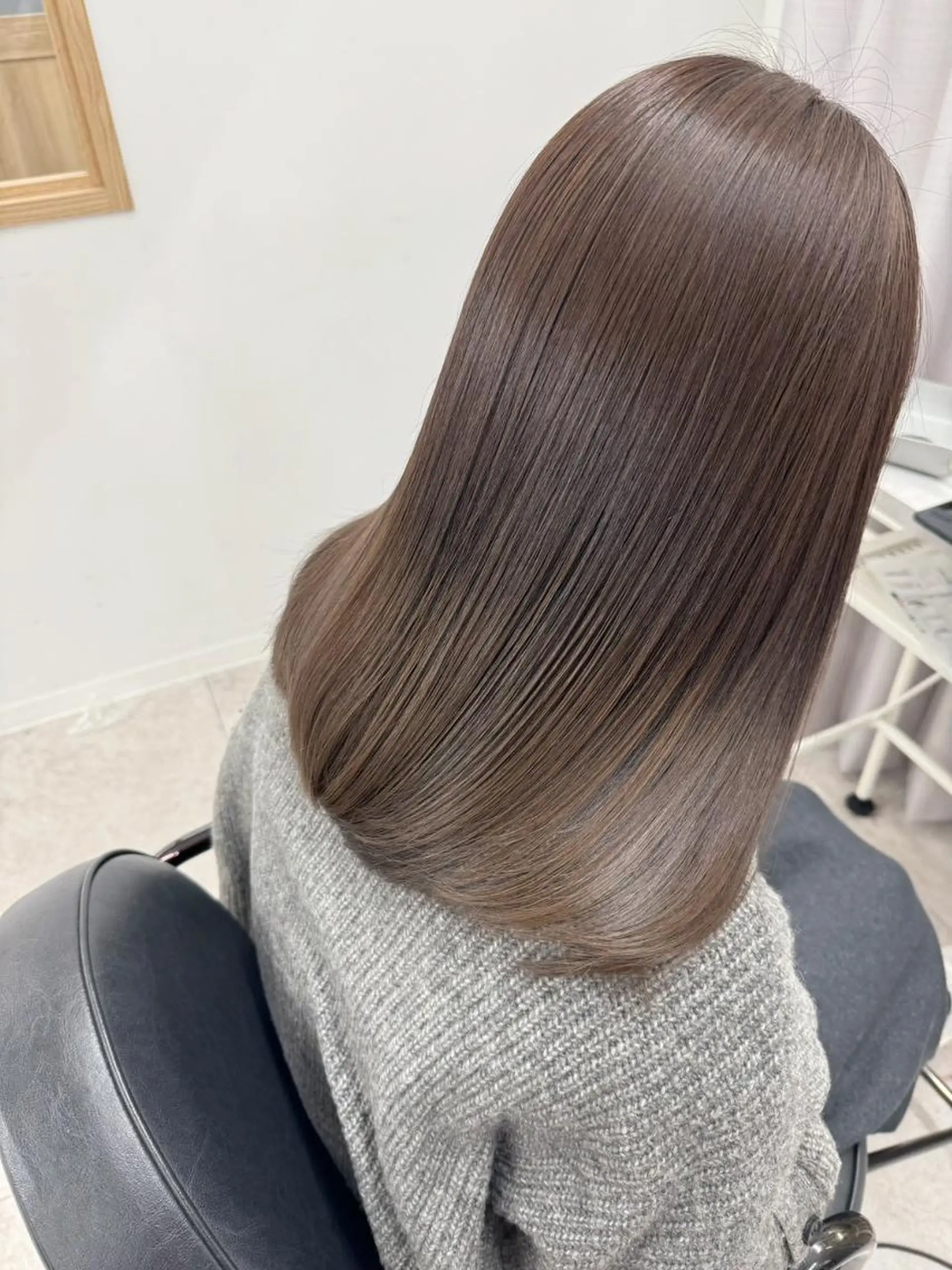 ロング カラー 髪質改善 縮毛矯正 カット ヘアカラー トリートメント newi fhami 吉祥寺のヘアスタイル