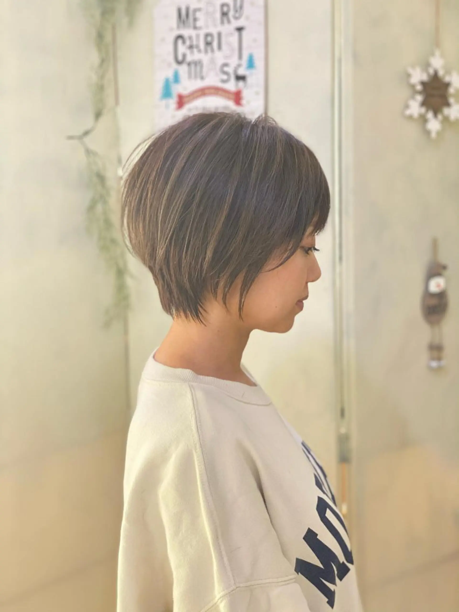 ショート カラー 当日予約🆗ショート /ハイライト/松本のヘアスタイル