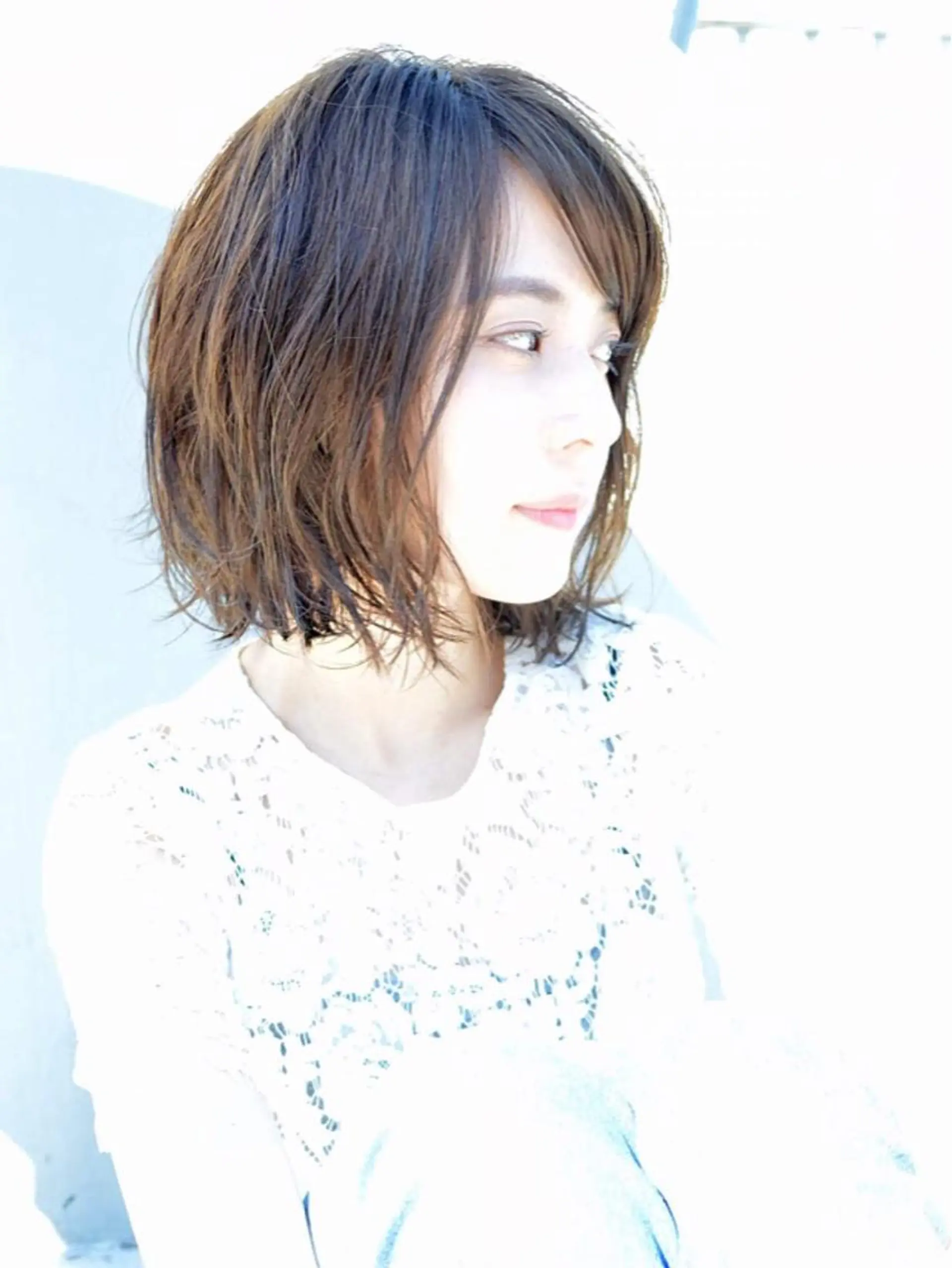 ミディアム カラー パーマ 小顔ショート✁ ⁂Yukari⁂のヘアスタイル