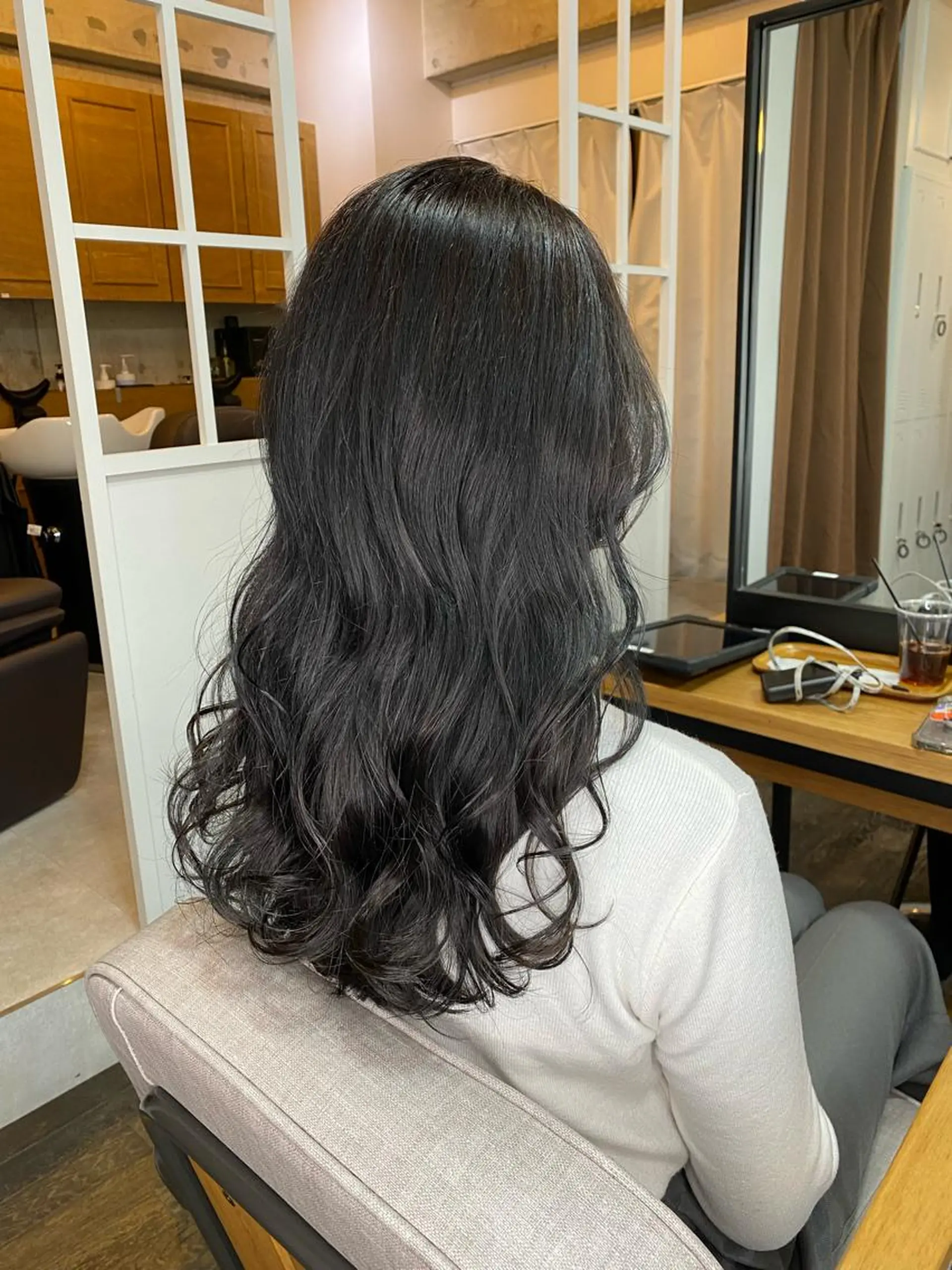 ロング カラー ブルーカラー ブルージュ カット ヘアカラー トリートメント 統括マネージャー/ 髪のドクター/前原悟のヘアスタイル