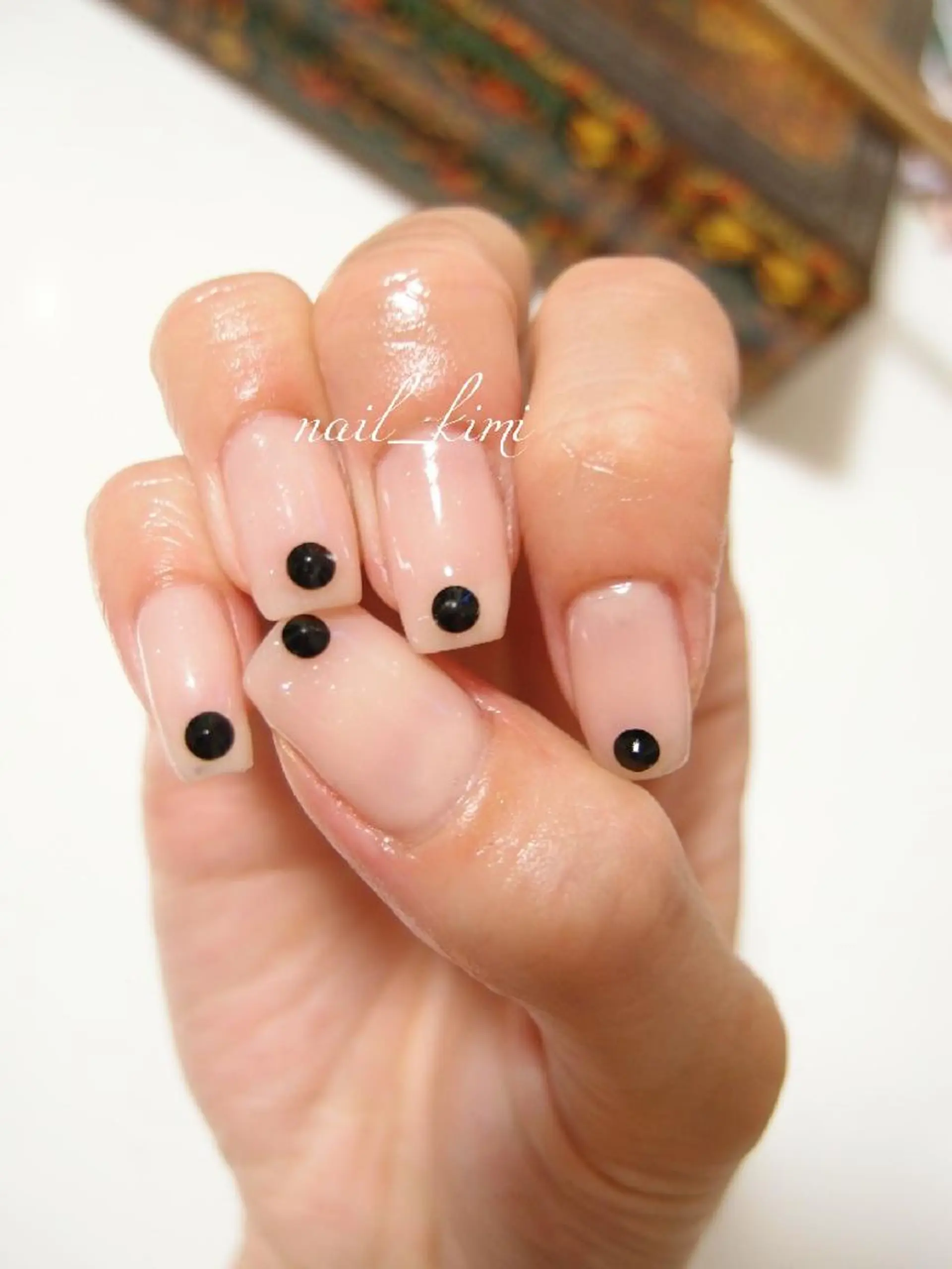 メンズ ネイル ワンカラーネイル ストーンネイル ConneQt所属・ETHOSENSE. kimikaのネイルデザイン