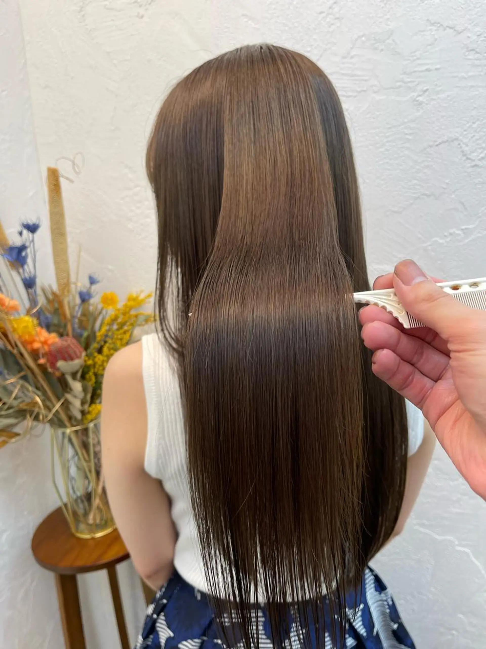 ロング 美髪質改善✨ 縮毛矯正✨HIDEのヘアスタイル