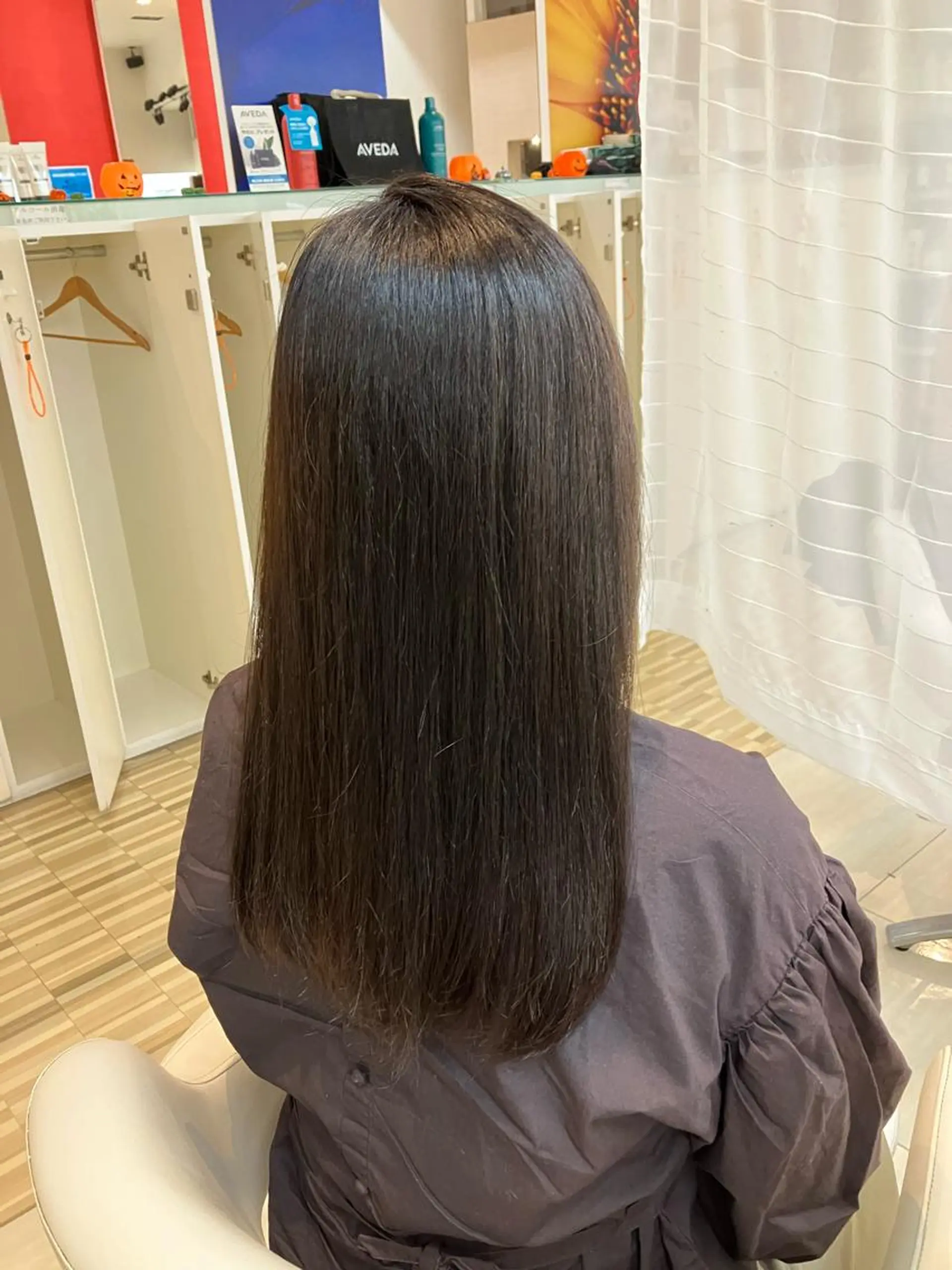 セミロング カラー ヘアカラー 生田 比奈のヘアスタイル