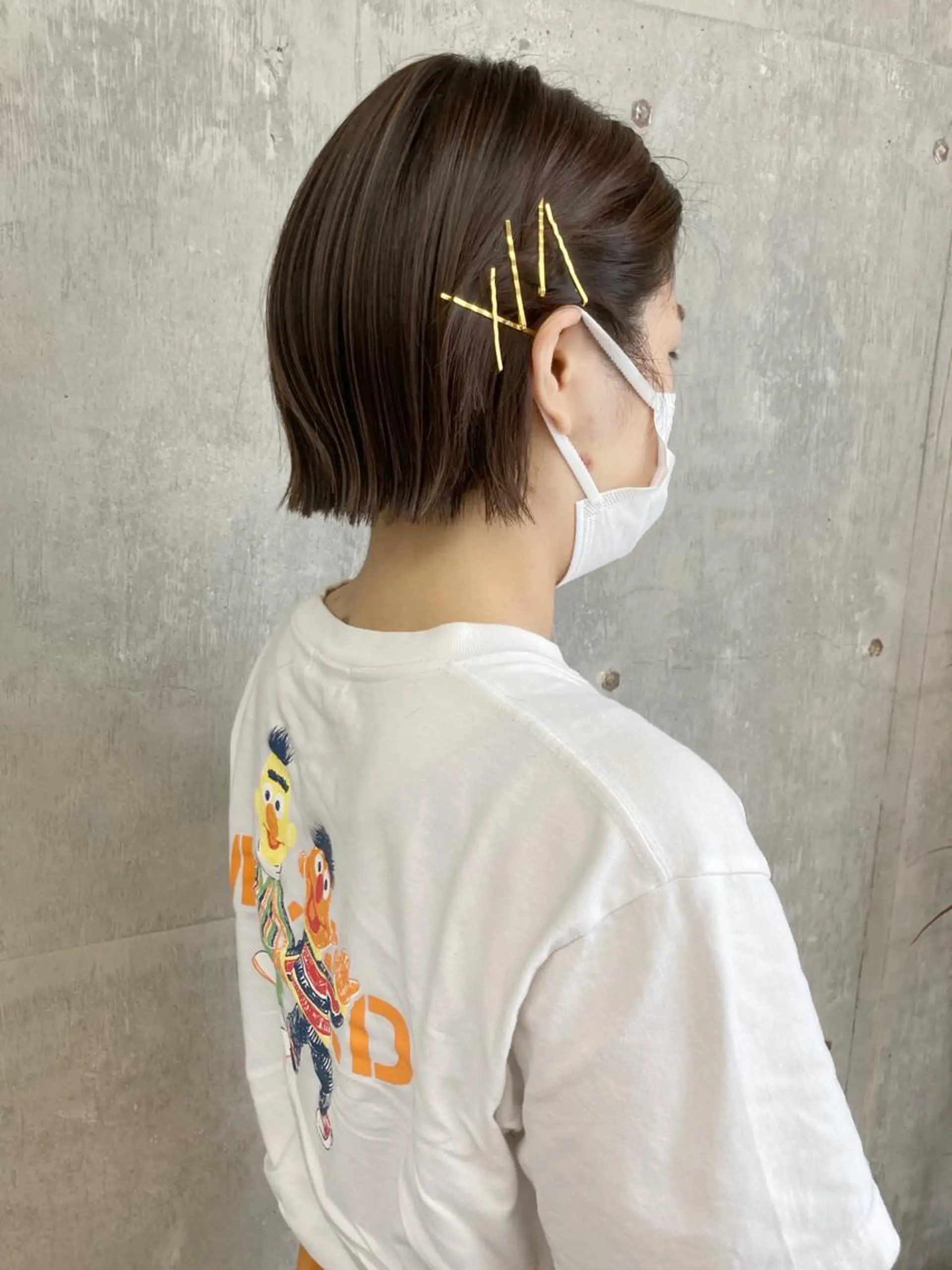 ミディアム カラー ハイライトカラー ハイライト 小木曽智美 /ボブ/ショートのヘアスタイル