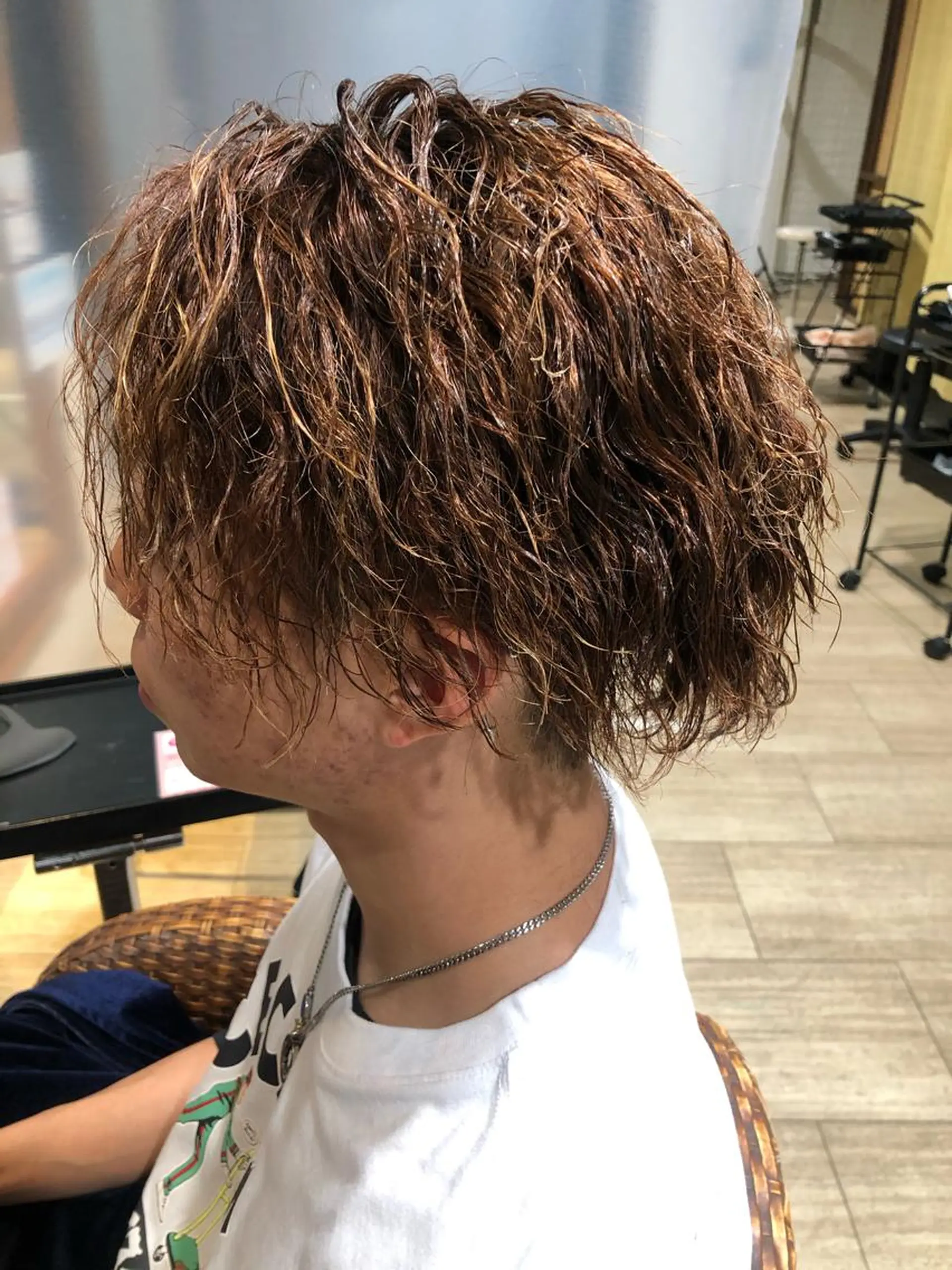 ショート パーマ メンズ パーマ/ハイトーン スパイキー/神田正紀のヘアスタイル