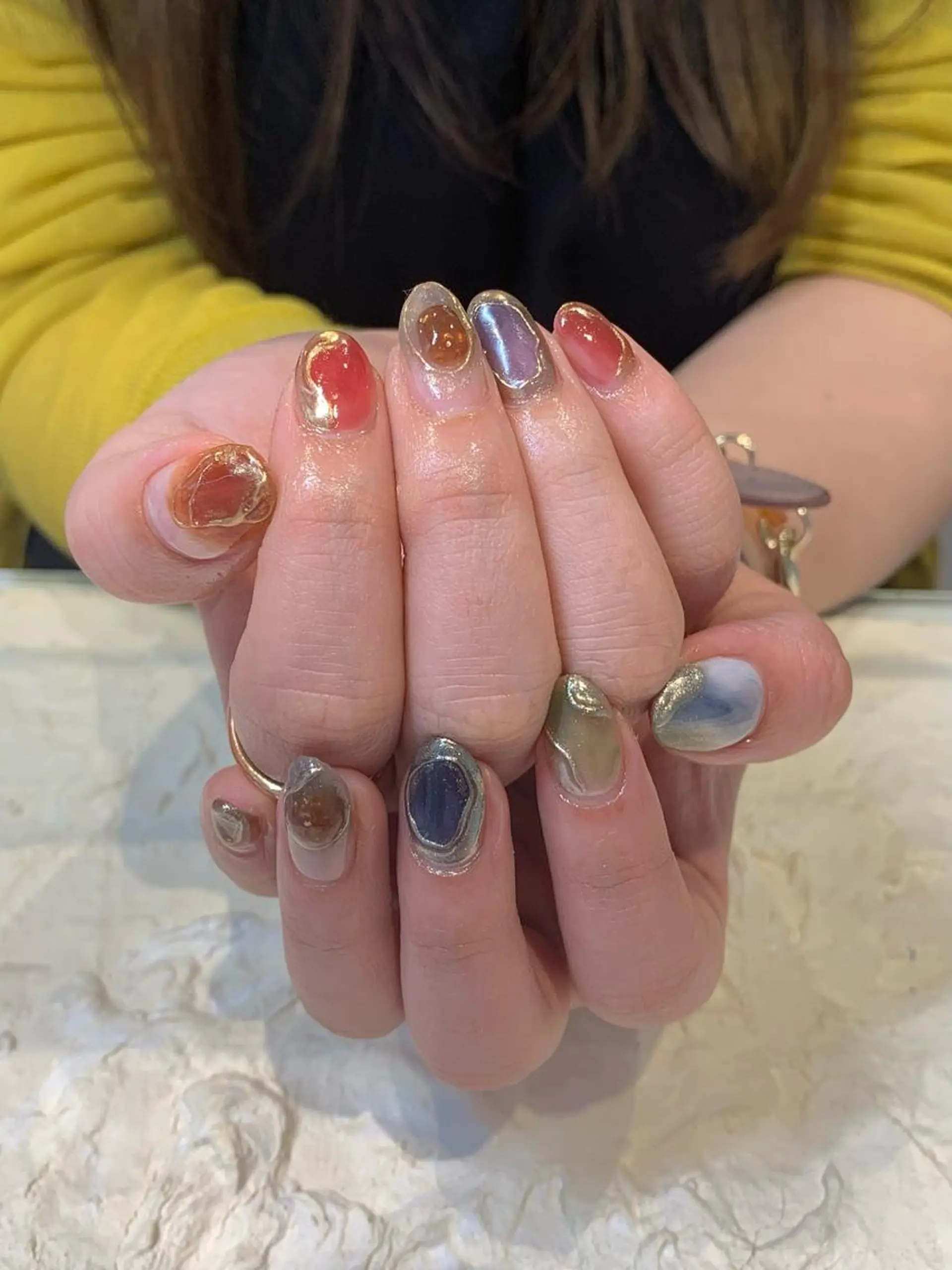 ネイル ハンドネイル マキノ ユイのネイルデザイン