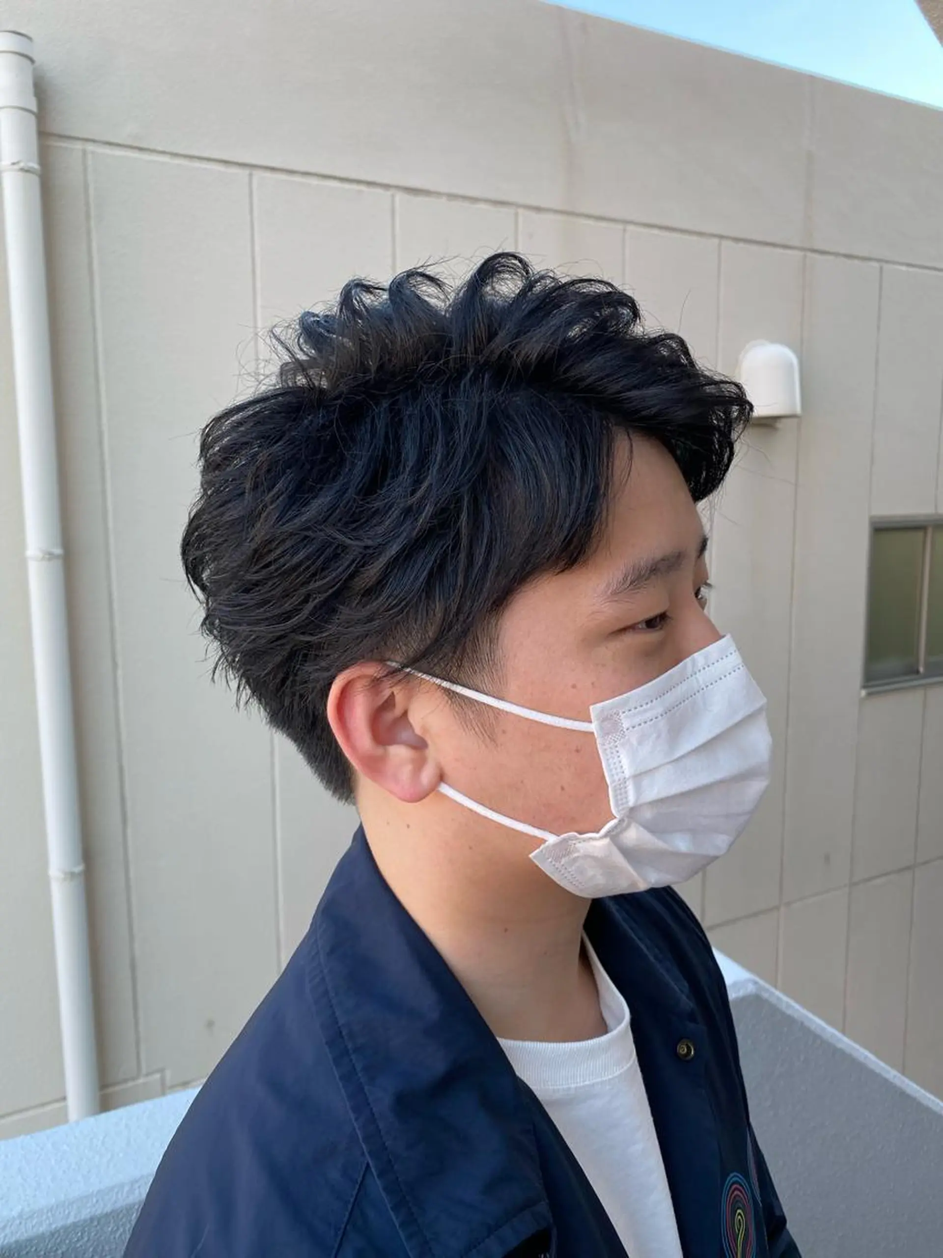 ミディアム パーマ メンズ 柳澤 和也のヘアスタイル