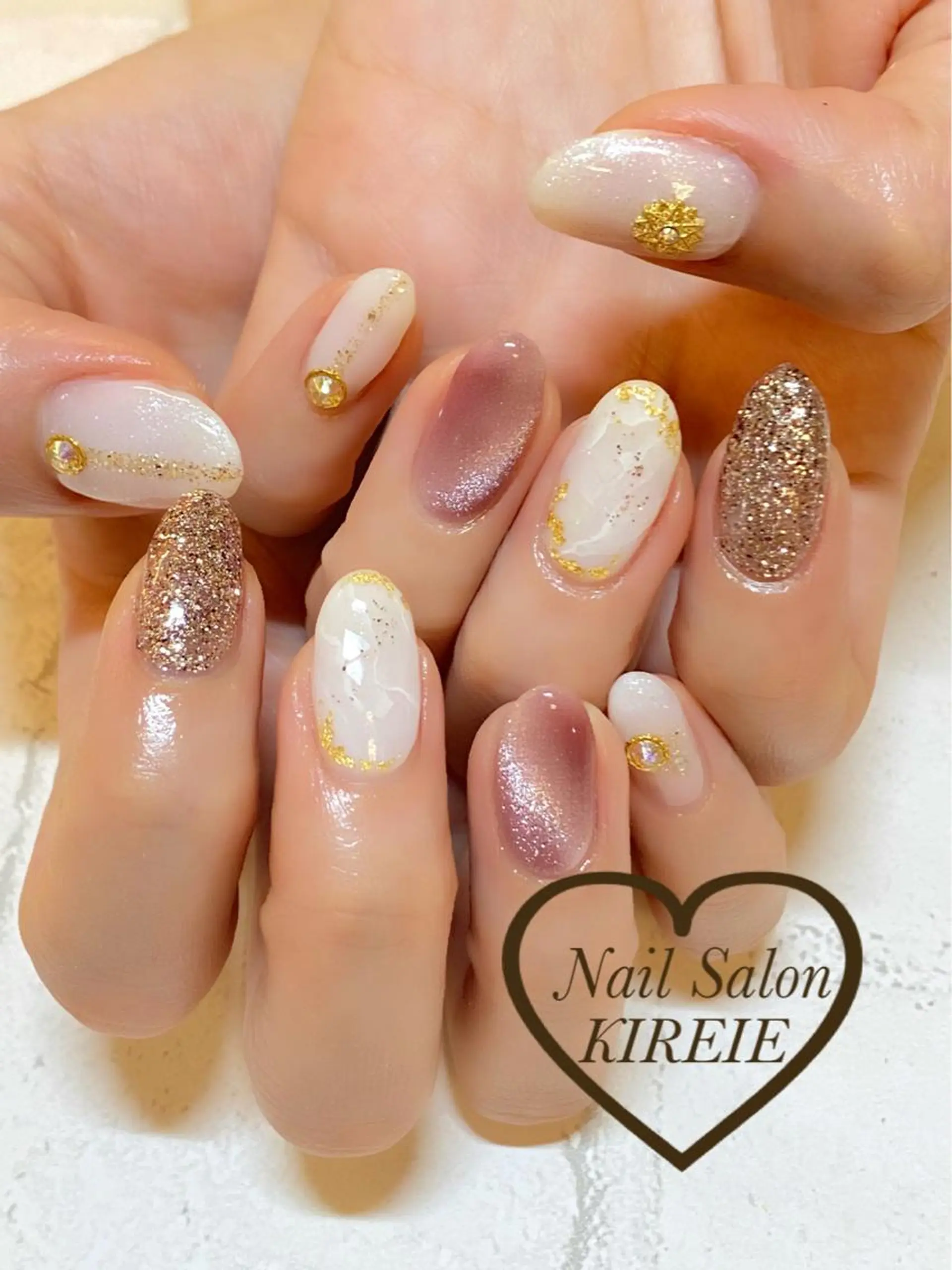カラー ネイル ジェルネイル KIREIE NAILSのネイルデザイン
