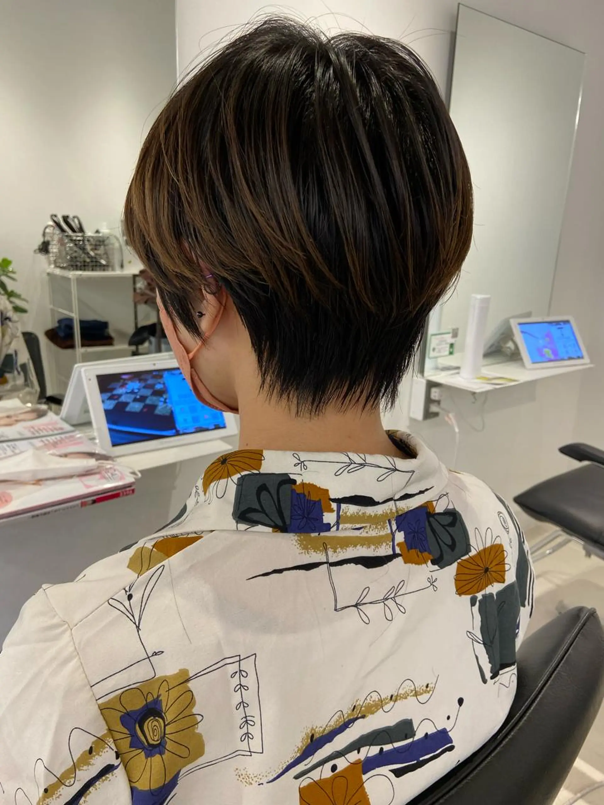 ショート カット トリートメント 髪質改善カラー✨質感 ショート✨石山航のヘアスタイル