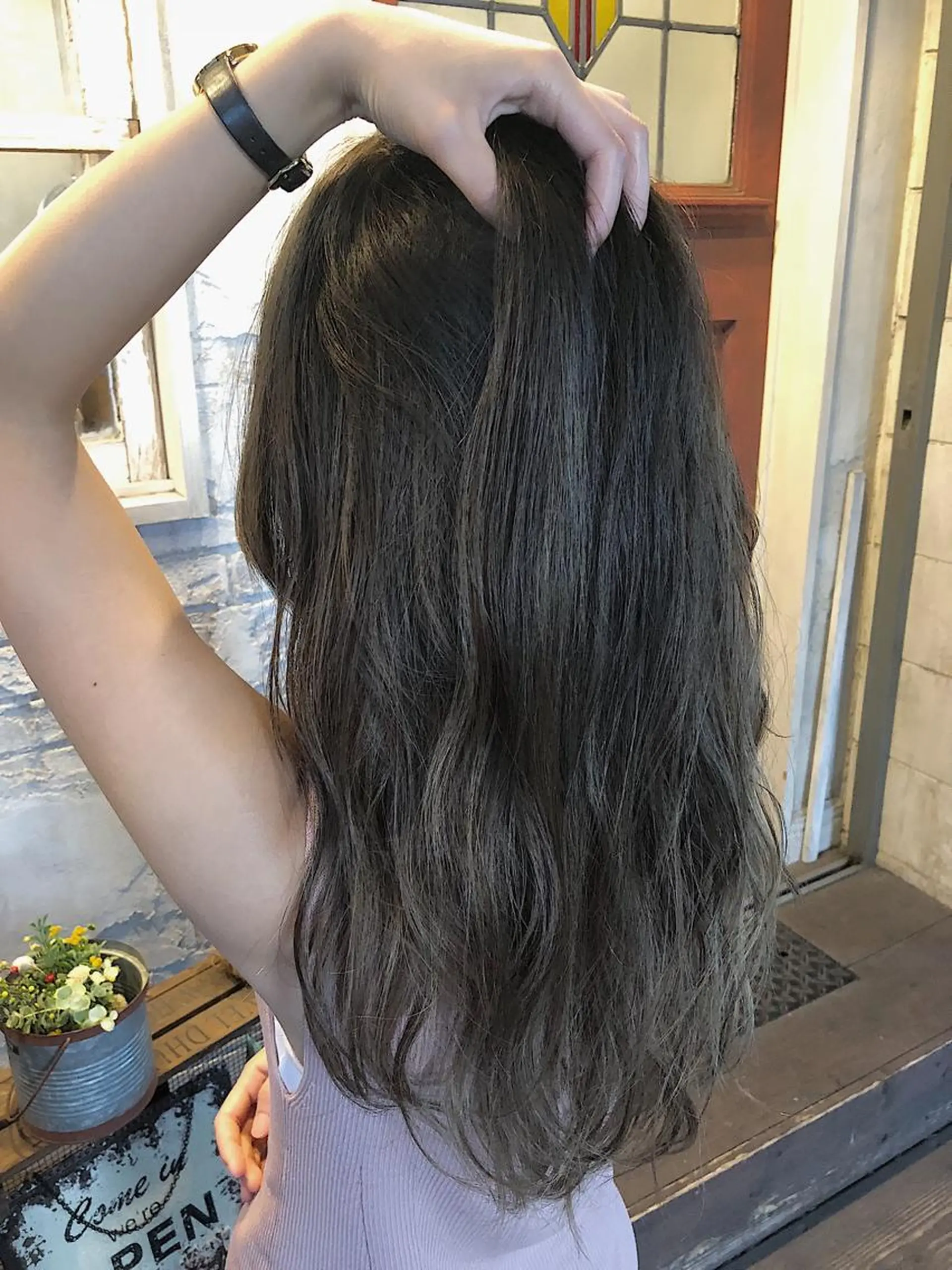 セミロング カラー グレージュ ヘアカラー hair  salon Zöld.所属・KAIBORI ASUKAのヘアスタイル