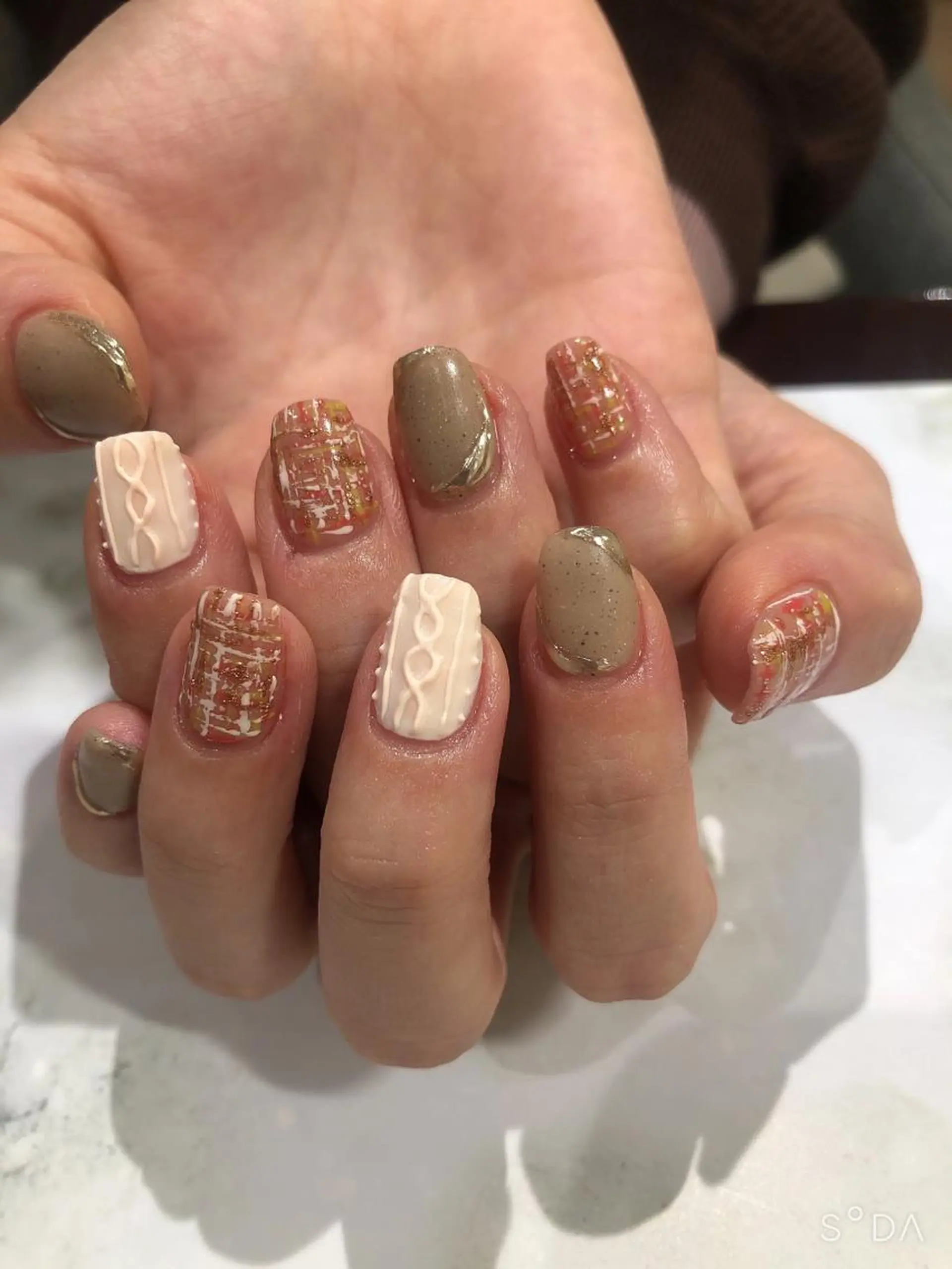 ネイル 冬ネイル ハンドネイル 吉野✨ ネイルデザイナー✨のネイルデザイン