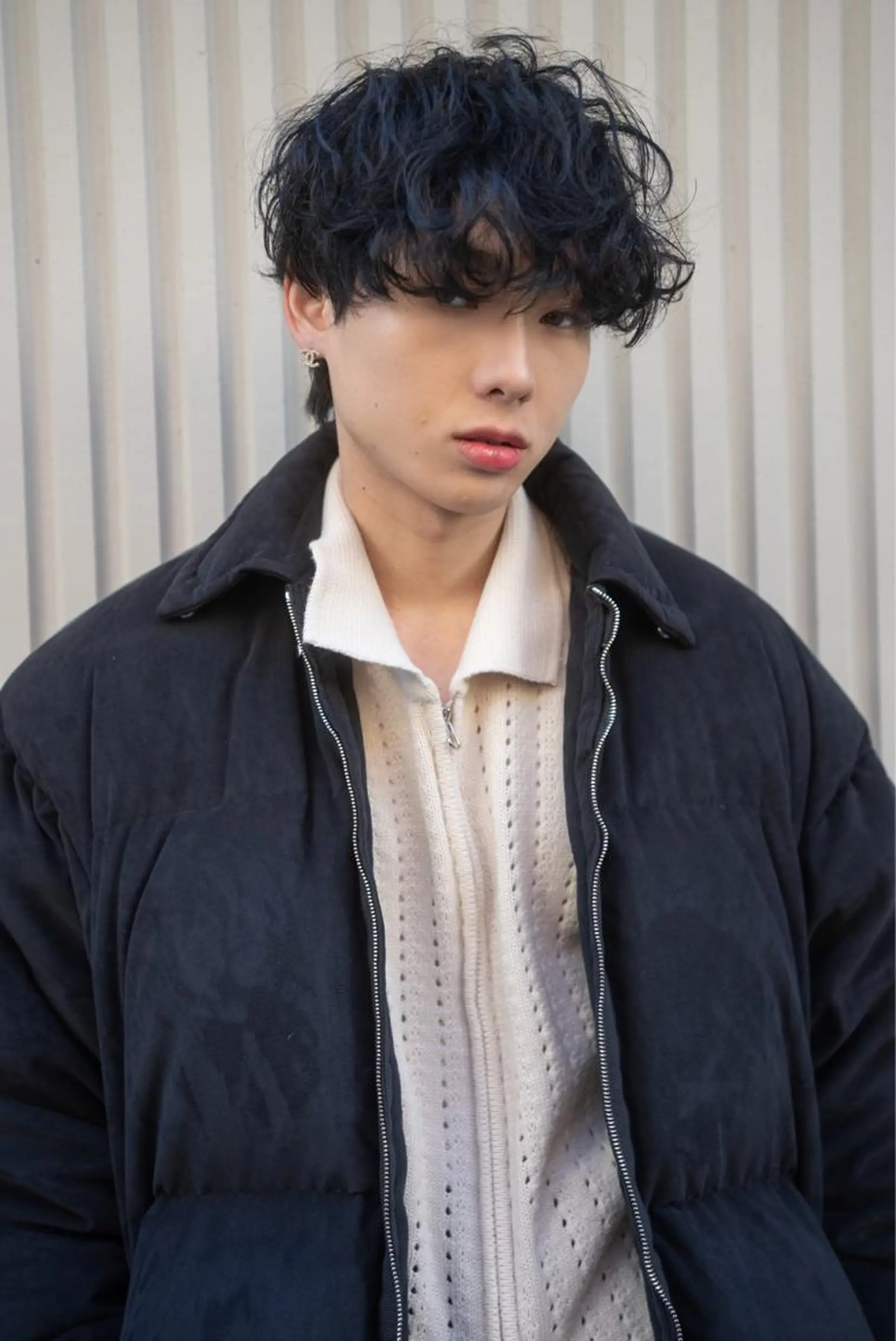 ミディアム メンズ カット ヘアカラー パーマ おしゃれパーマ メンズ特化/みーまんのヘアスタイル