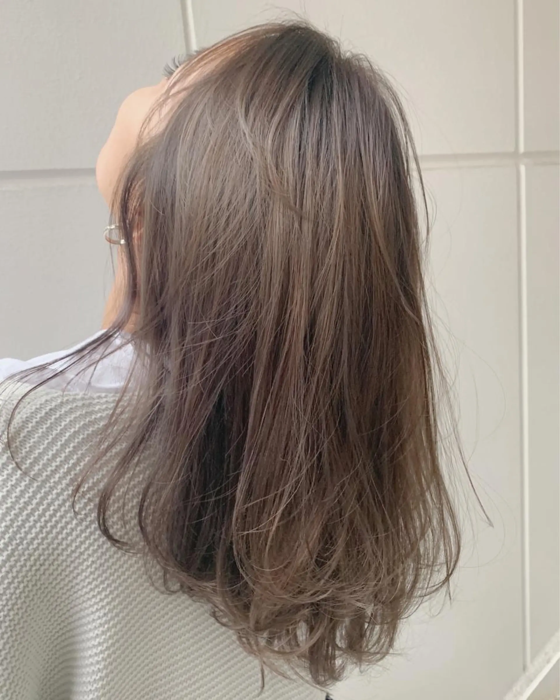 ミディアム カラー ヘアアレンジ ヘアカラー トリートメント 縮毛矯正 髪質改善寺坂雄飛💐のヘアスタイル